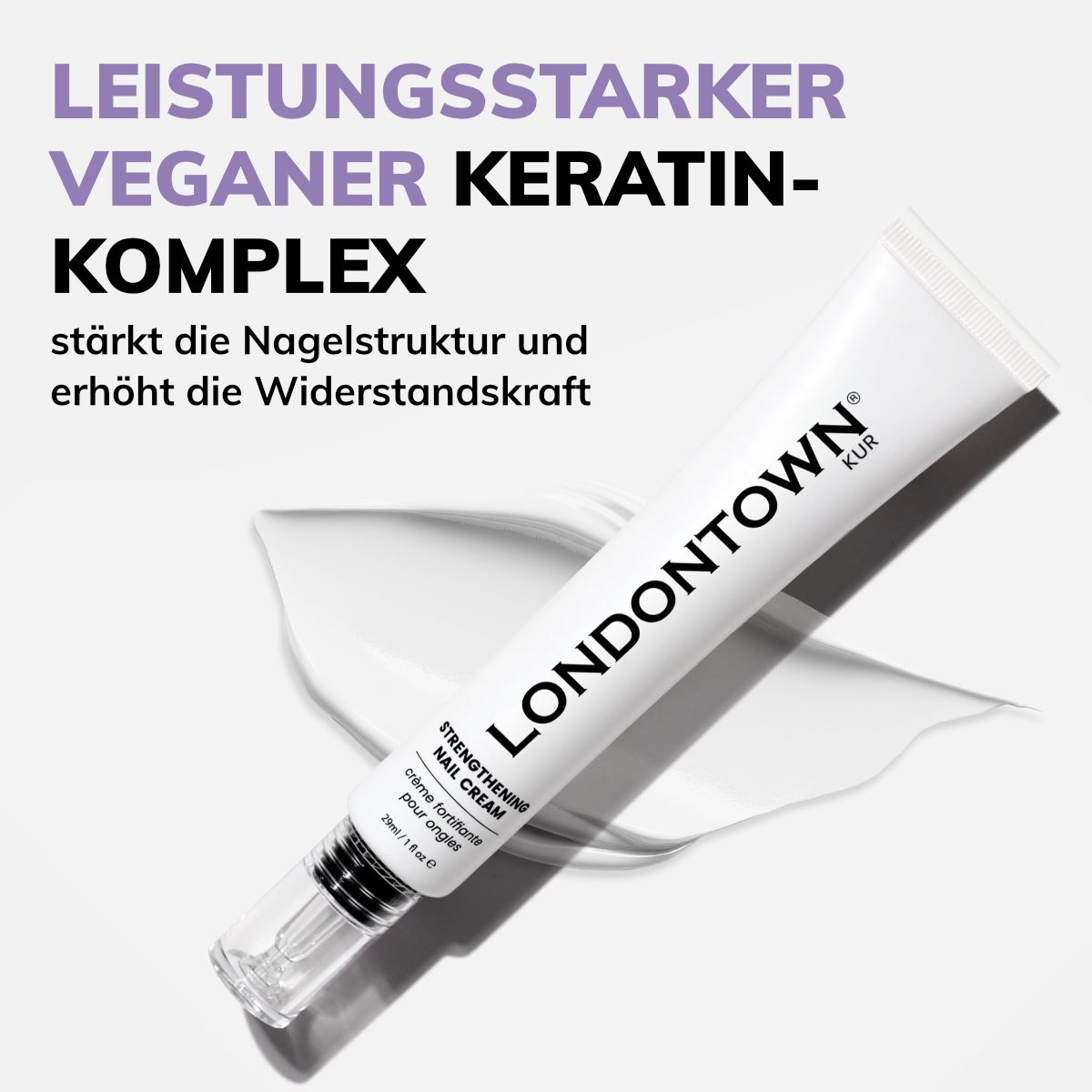 LONDONTOWN kur Strengthening Nail Cream stärkende Nagelcreme