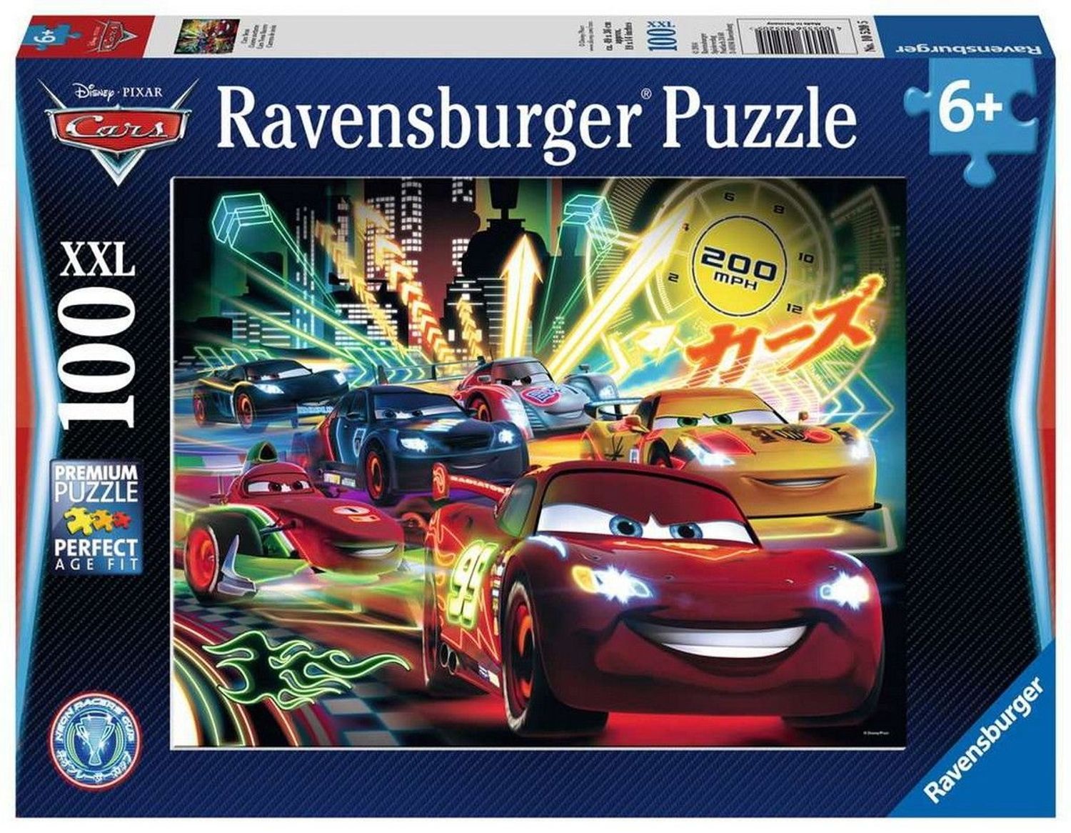 Ravensburger Puzzle Cars: Luci Al Neon Xxl 100 Pezzi 1 St Bambino