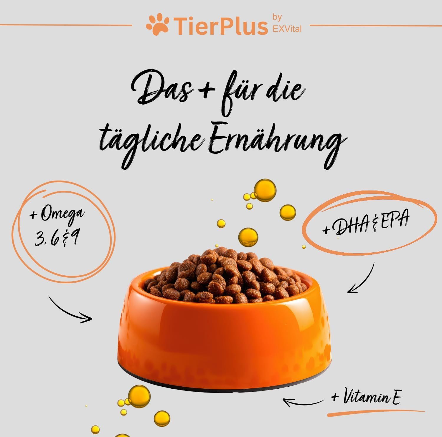 EXVital® TierPlus Barf Futteröl für Hunde & Pferde