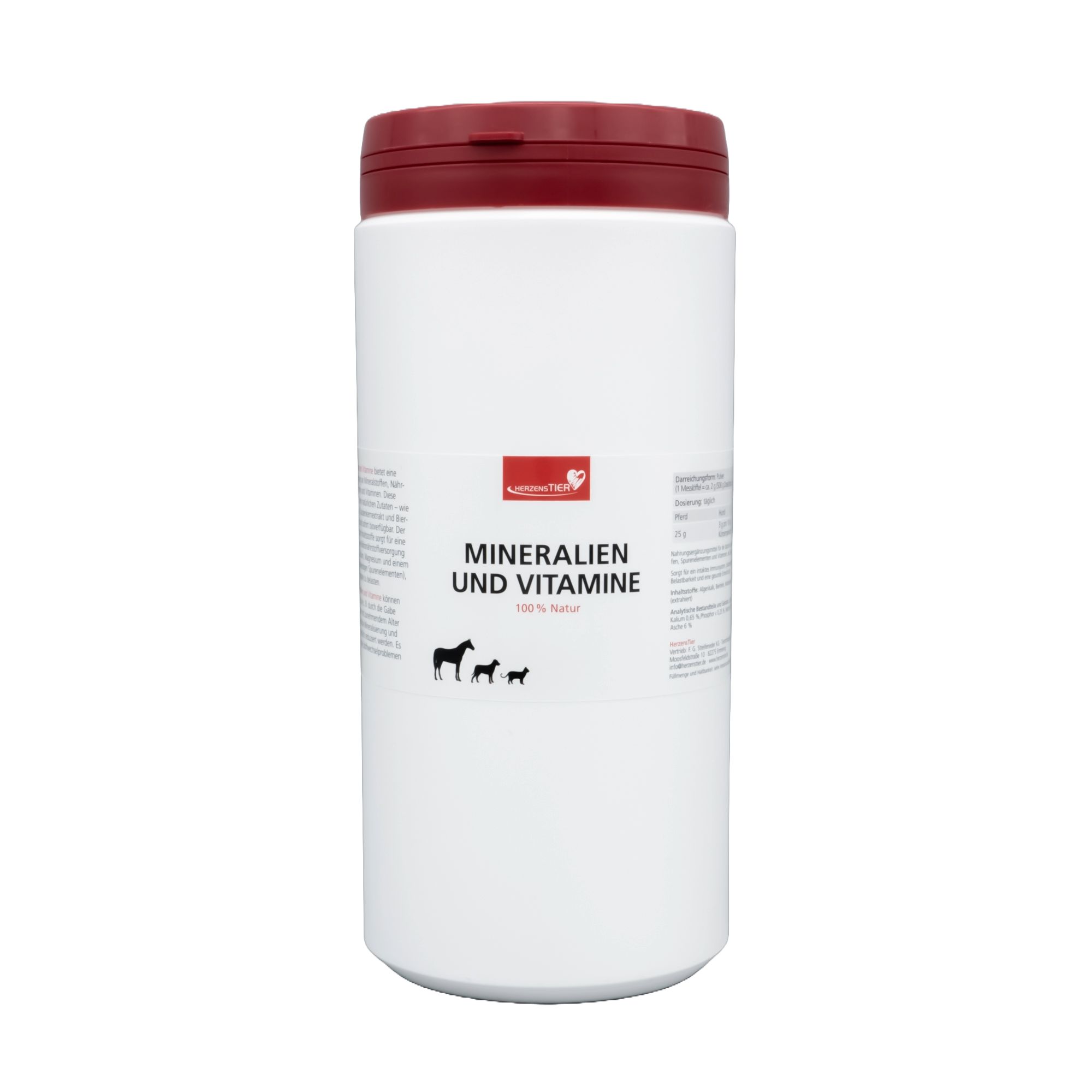 HerzensTier Mineralien und Vitamine für Hunde, Katzen & Pferde
