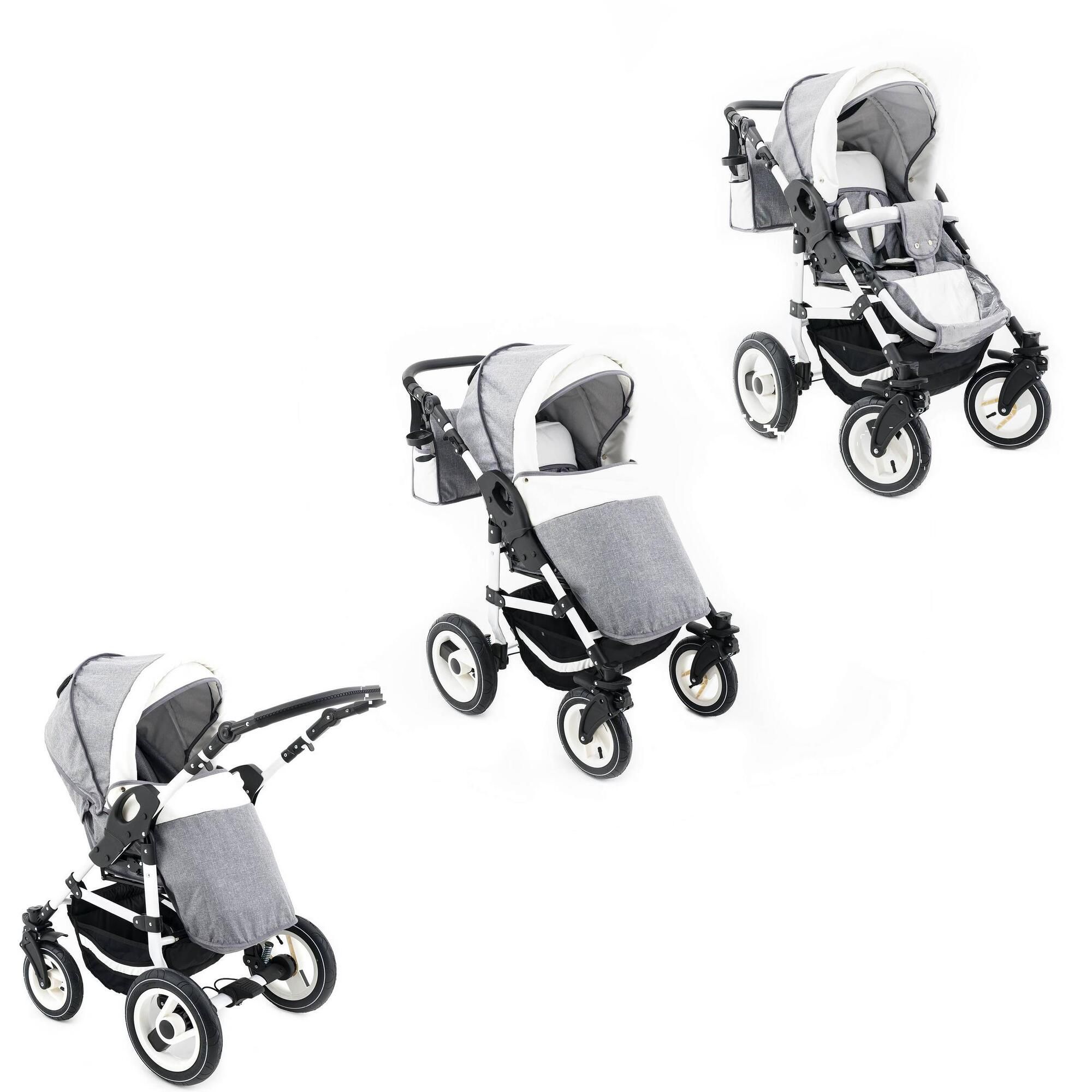 Tabbi ECO LN 2 in 1 Kombikinderwagen Luftreifen, Blue