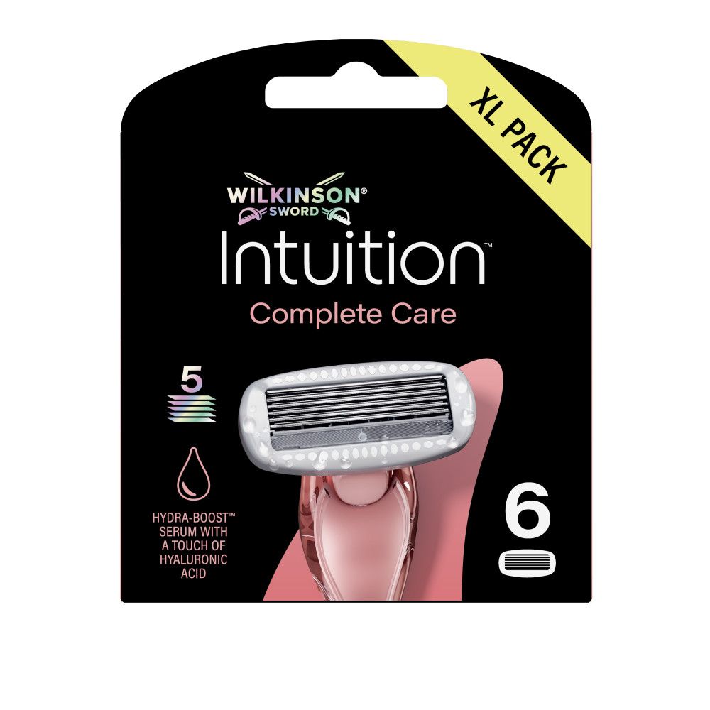 Wilkinson Sword Intuition Complete Care Rasierer mit 5 Klingen und Hydra-Boost Serum.