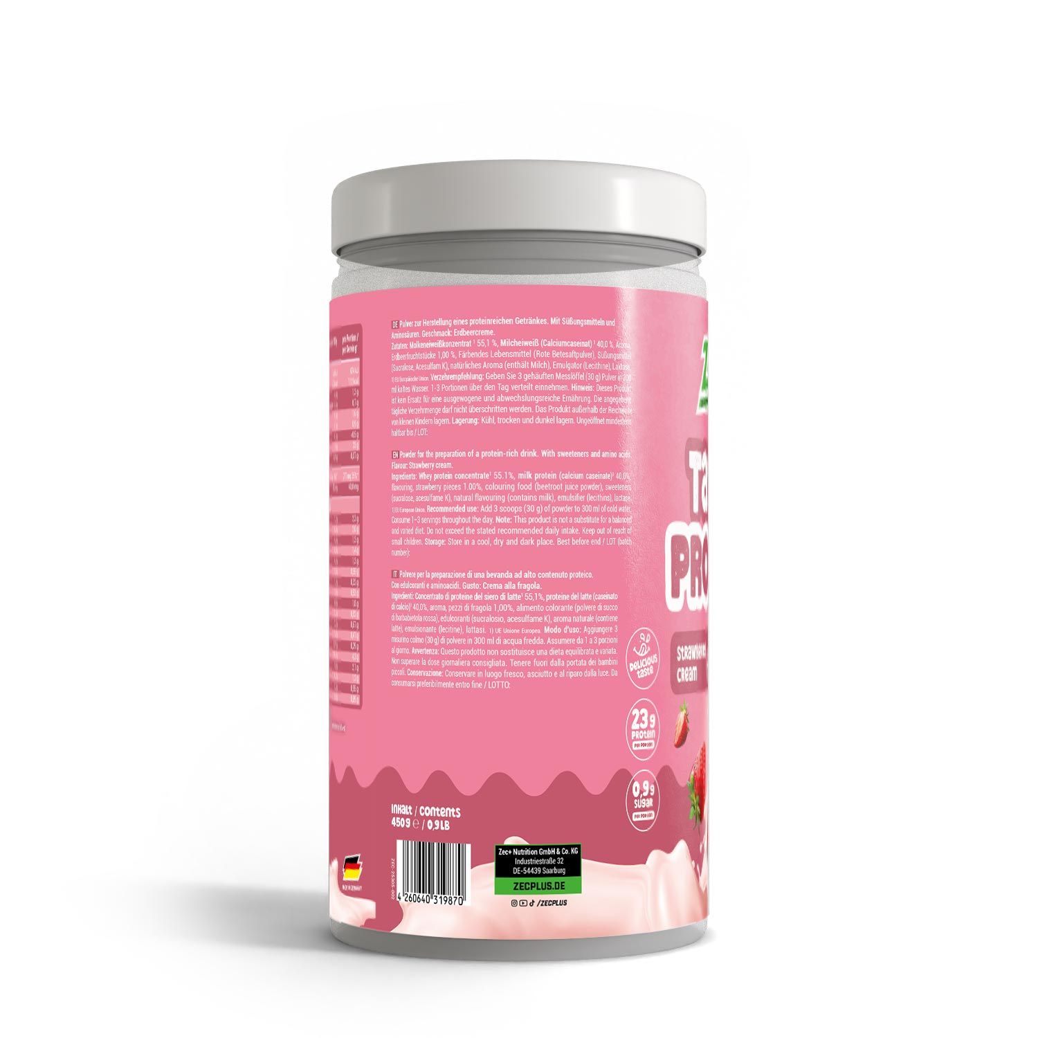 ZEC+ TASTY PROTEIN Strawberry Cream