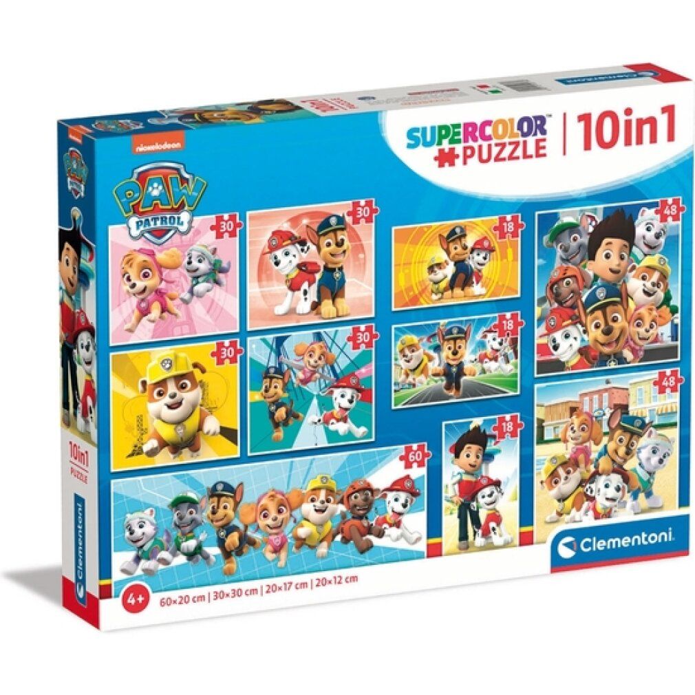 Clementoni Puzzles paw Patrol, 10in1