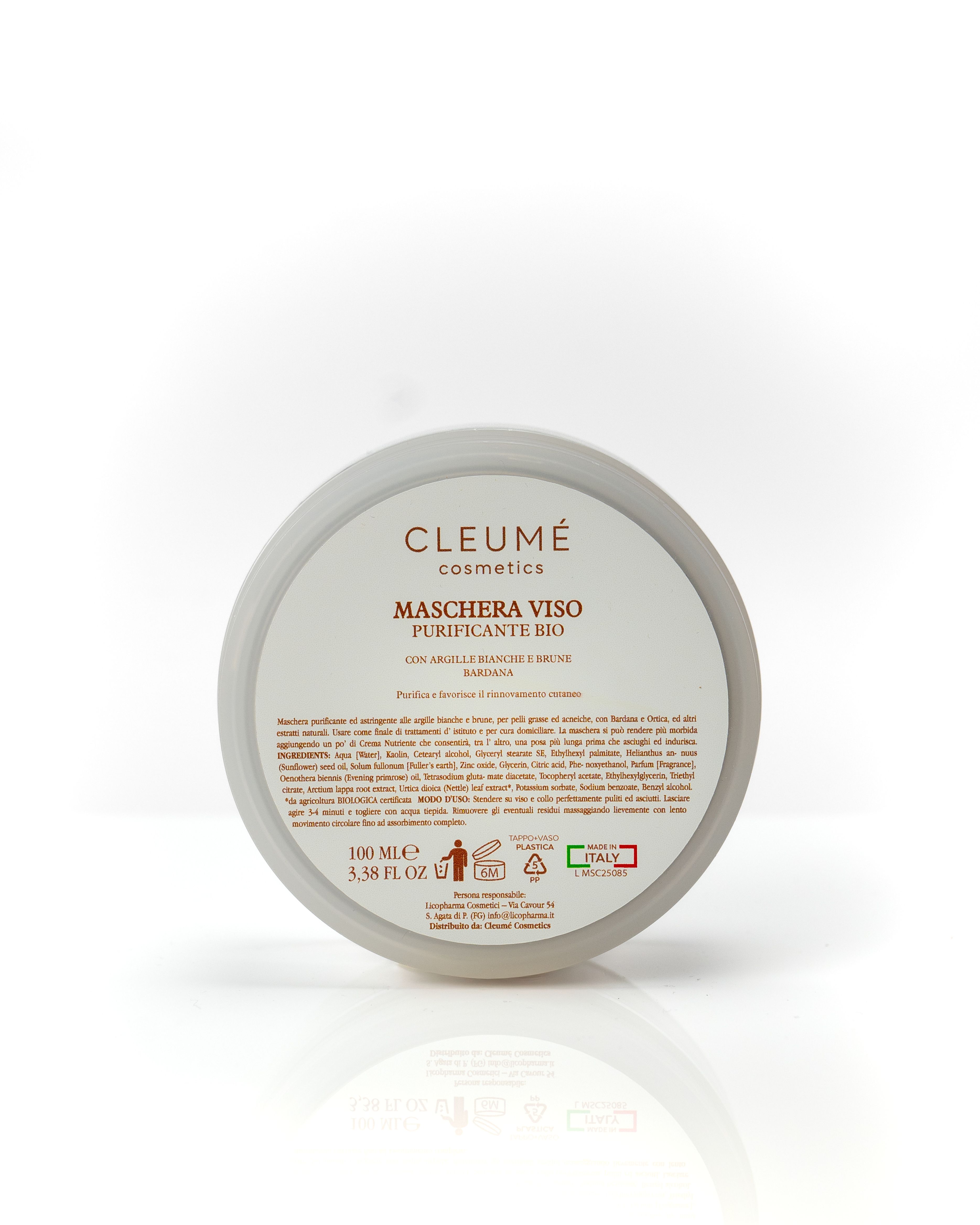 CLEUMÉ COSMETICS Maschera Viso Purificante