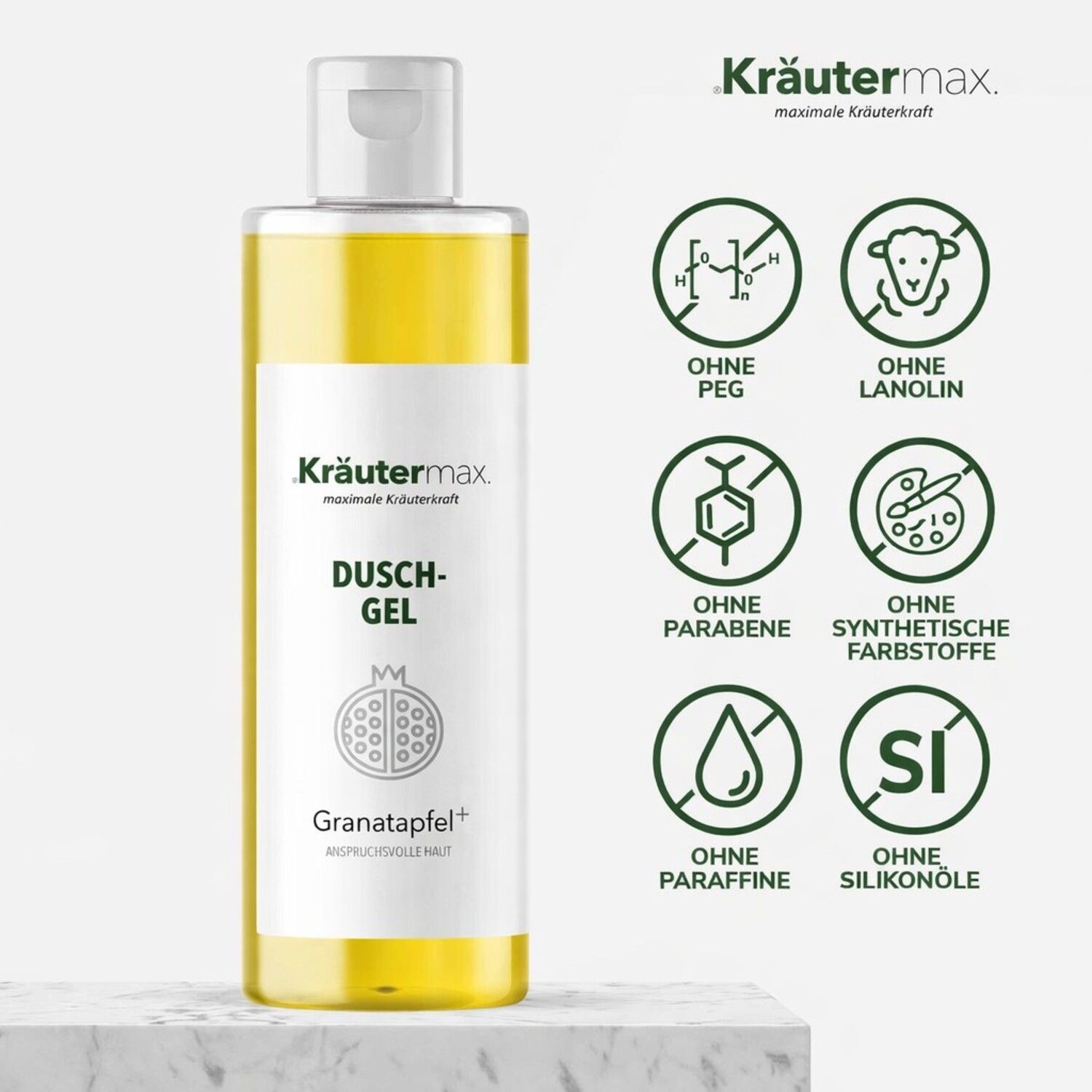 Kräutermax Duschgel Granatapfel plus