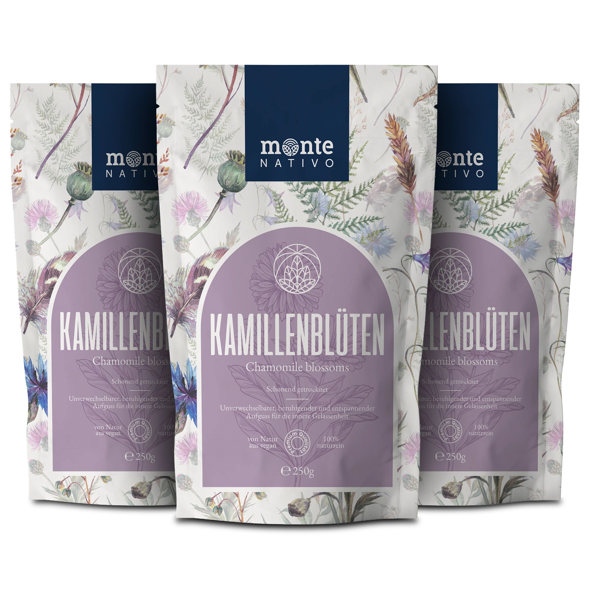 Monte Nativo Kamillenblüten Kräutertee lose 3x250 g Tee