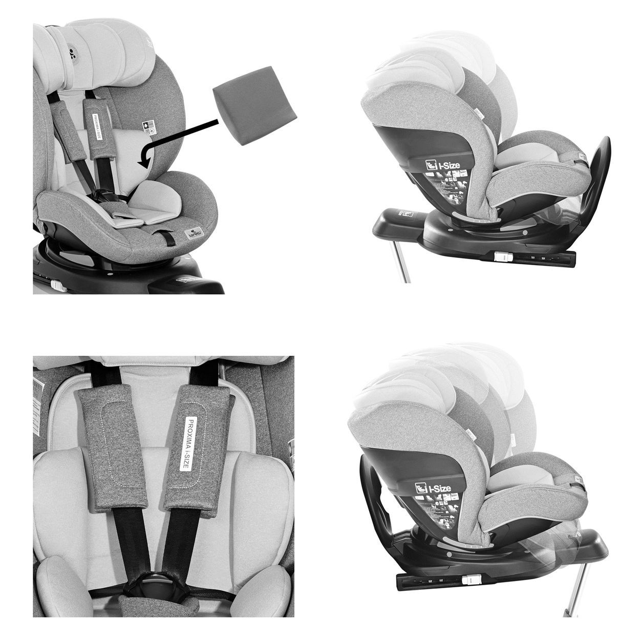 Lorelli Kindersitz Proxima Isofix Gruppe 0/1/2
