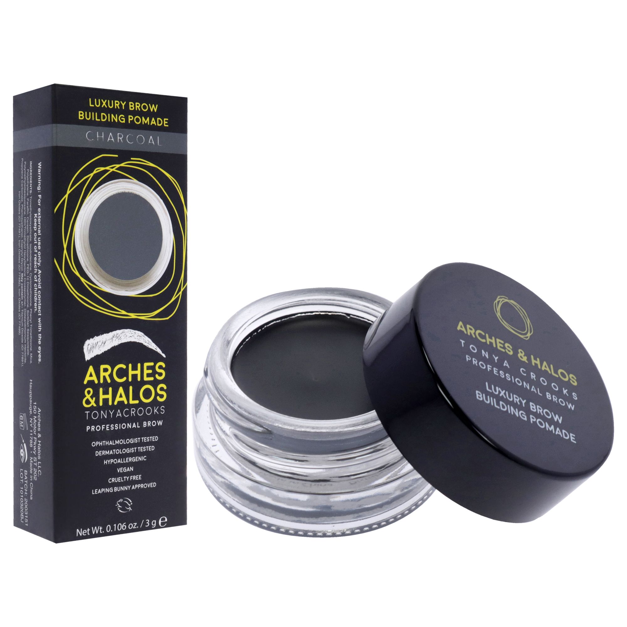Luxury Brow Pomade Charcoal by Arches and Halos