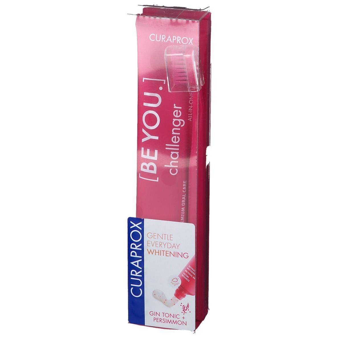 Curaprox® BE YOU challenger Set, Gin Tonic + Kaki, rot