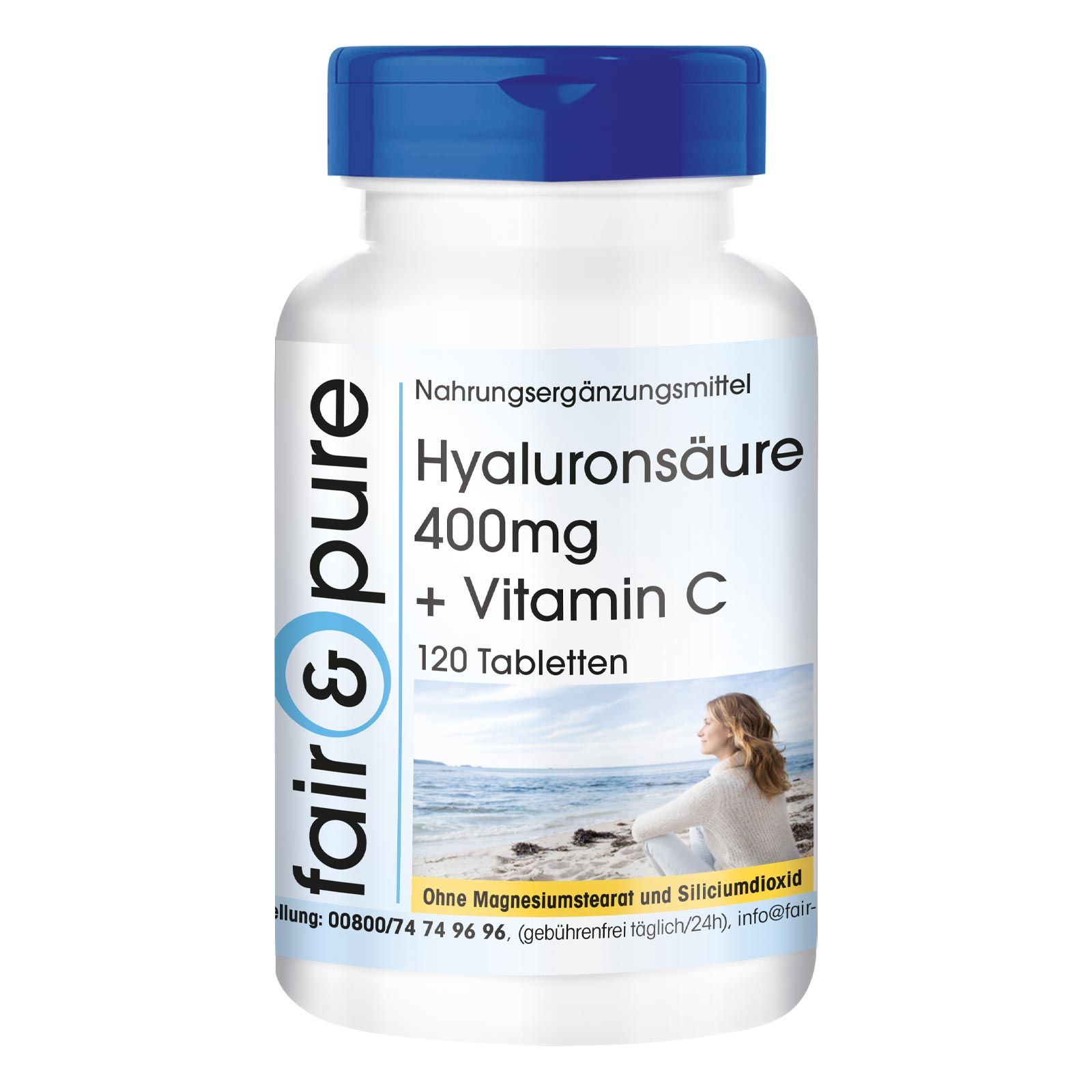 fair - pure | Hyaluronsäure 400mg + Vitamin C 120 St