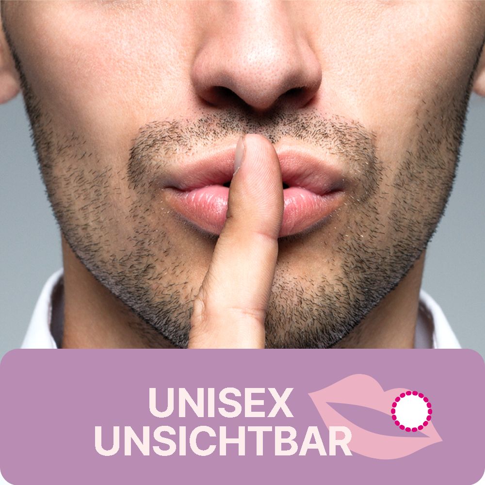 Unisex, unsichtbares Herpespflaster. Diskret und unauffällig.