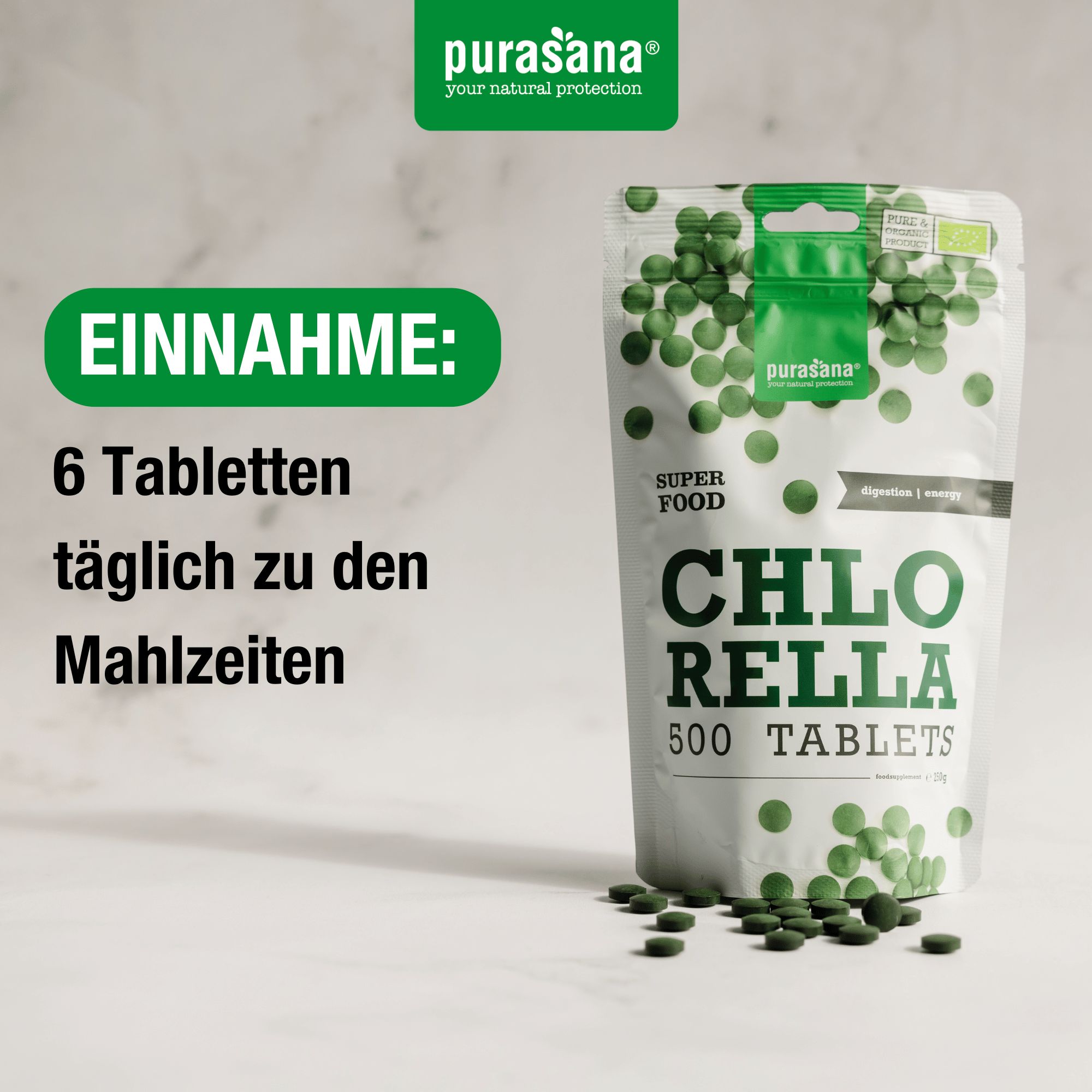 Purasana Chlorella Bio Tabletten