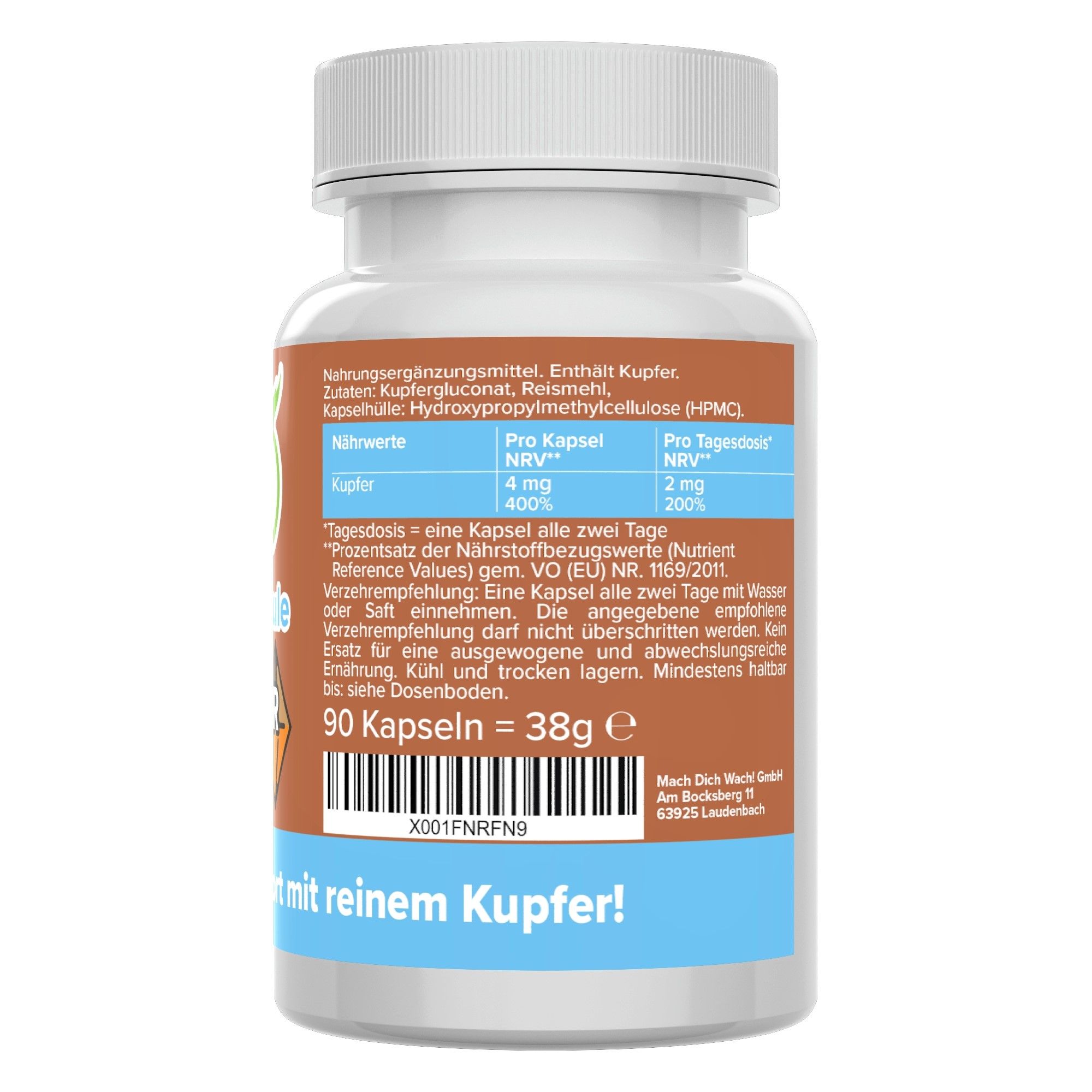 Kupfer Kapseln - Vitamineule® 90 St