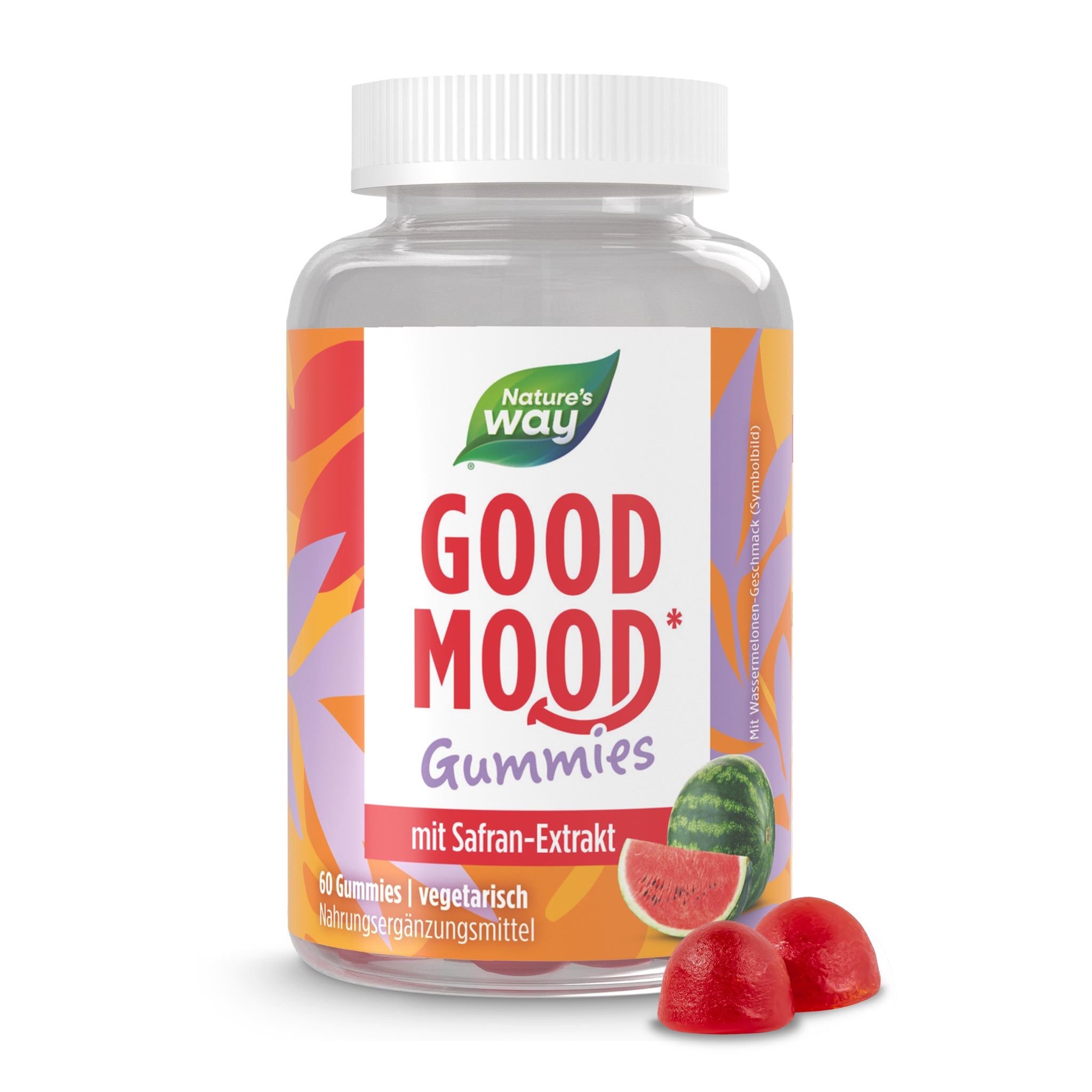 Nature's Way Good Mood Stimmungsaufheller Gummies - Safran Extrakt affron® - Mit Vitamin C