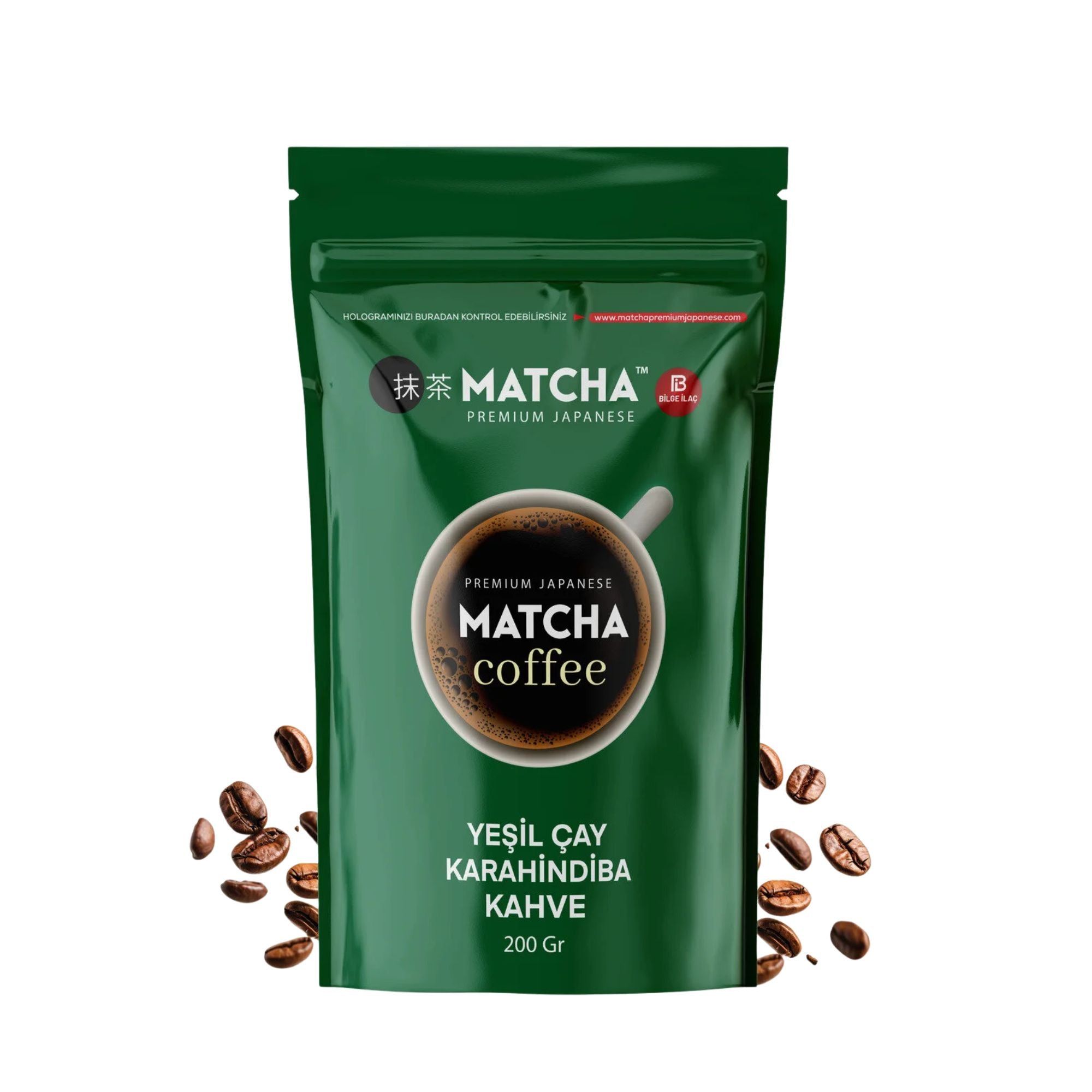 Premium Japanese Matcha Kaffee mit Grüntee & Löwenzahn 200 g Pulver