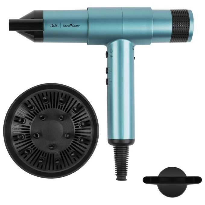 JATA JBSC5577 asciuga capelli 2000 W Nero, Turchese