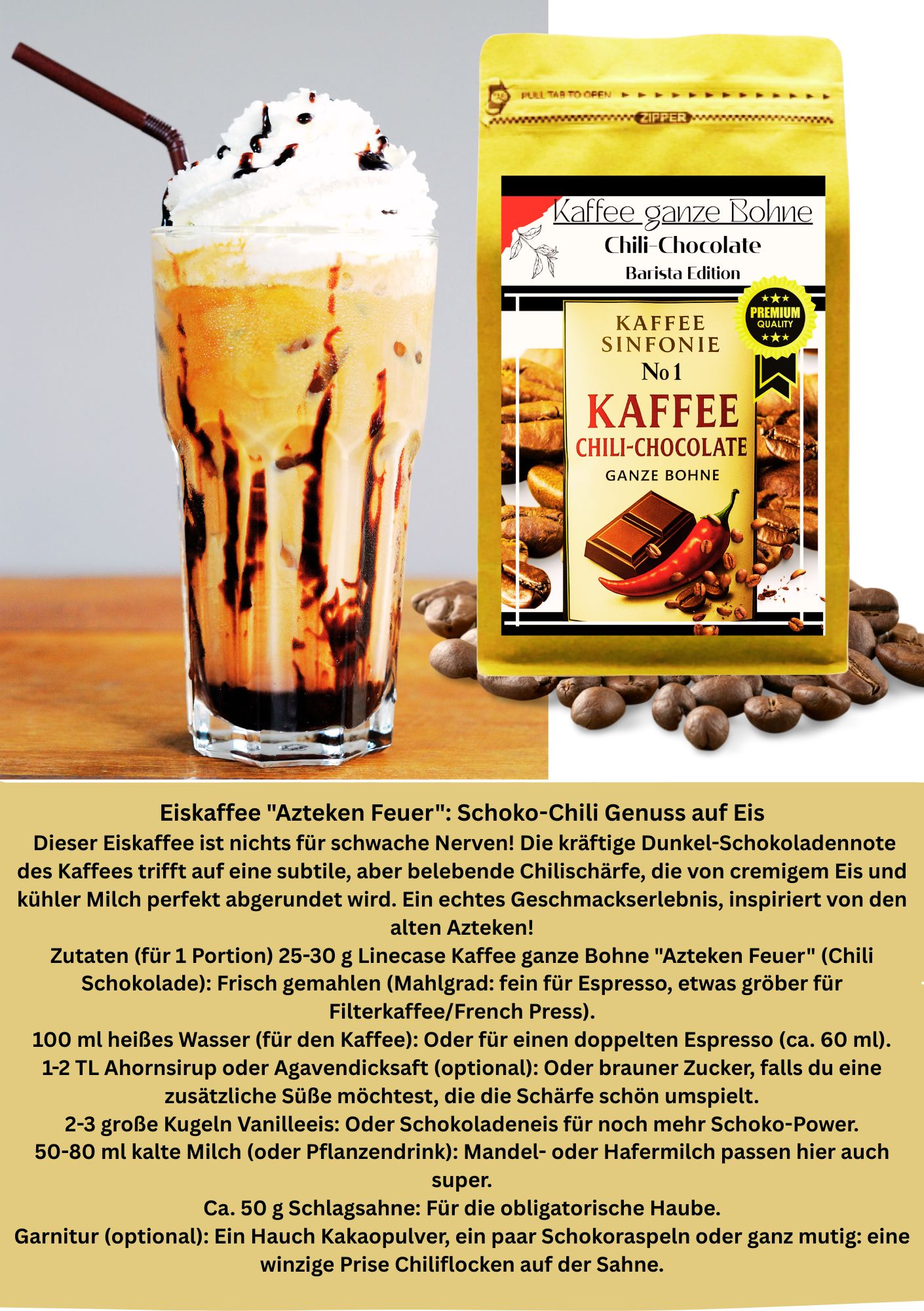 Linecase - Kaffee Bohnen Set Kaffee ganze Bohne