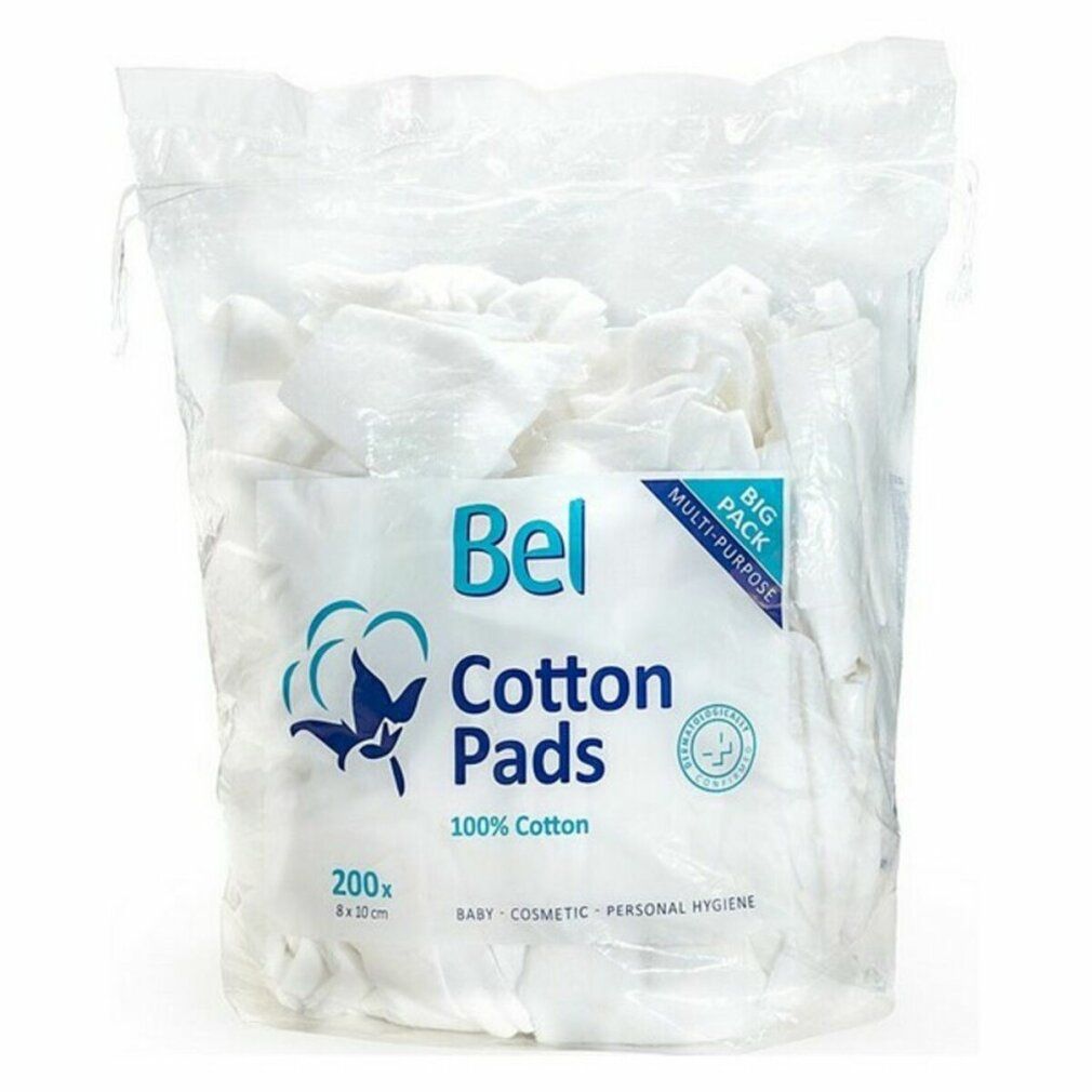 Bel Cotton Pads 100 Algod�n 8x10 Cm 200 Uds