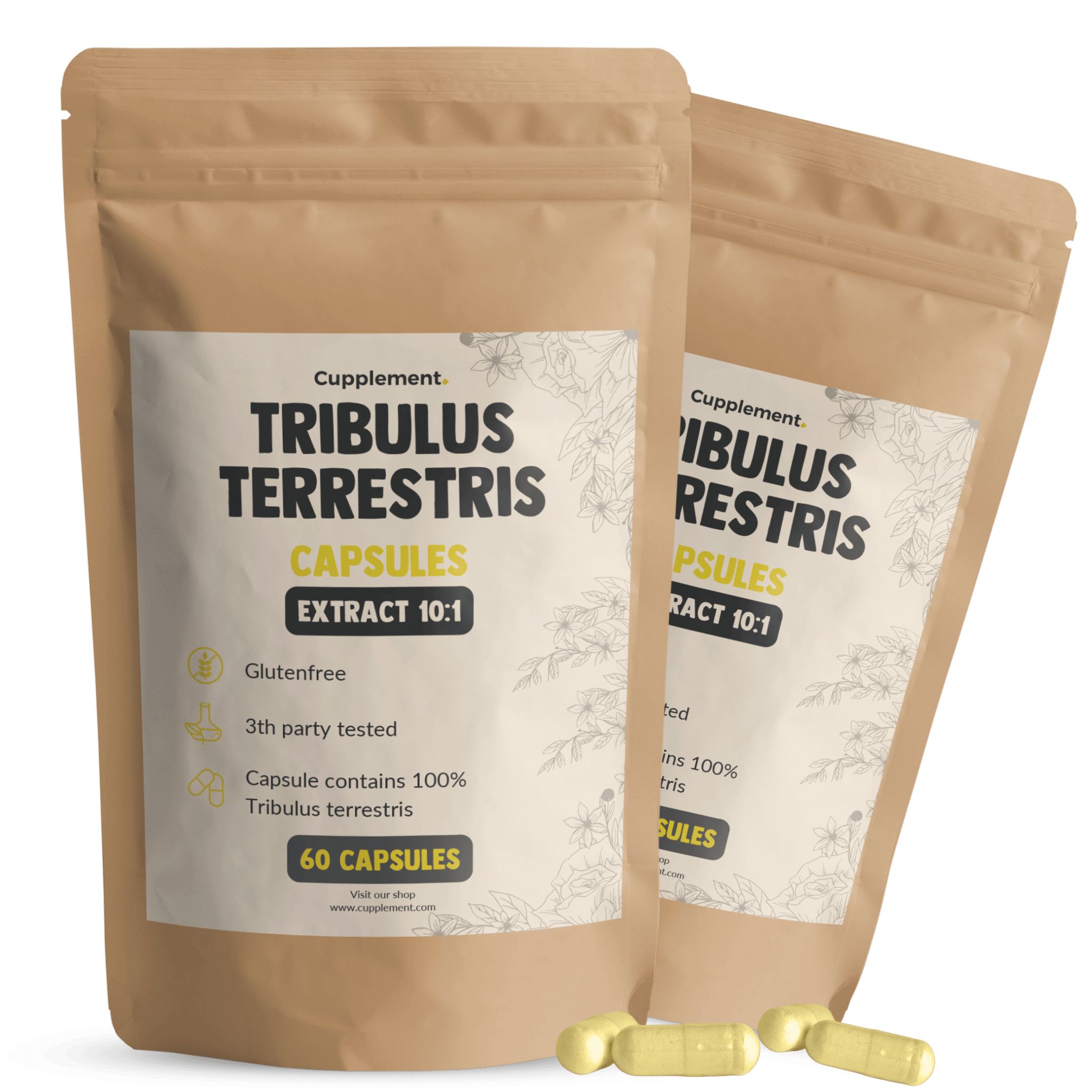 GOYU® – Tribulus Terrestris Extract Capsules 500 mg Combipack 120
