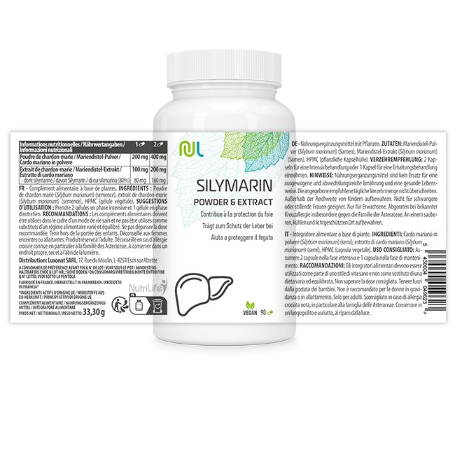Nutrilife Silymarin - Leberschutz und gute Verdauung
