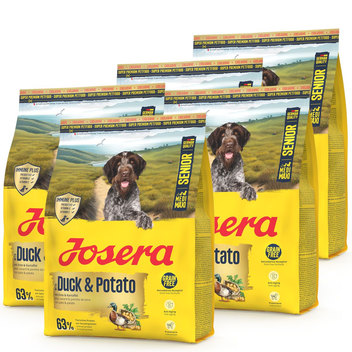 Josera M/M Senior Duck & Potato 4,5 kg