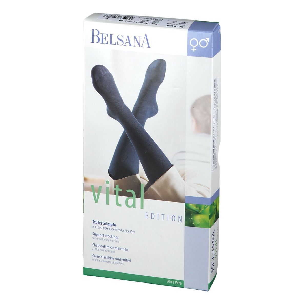 BELSANA Vital Edt. Stützkniestrumpf Gr. 45-47 Farbe marine
