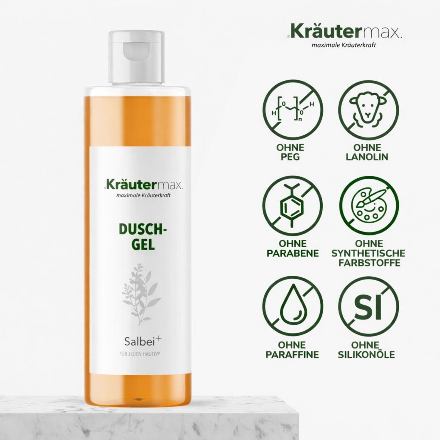 Kräutermax Duschgel Salbei plus