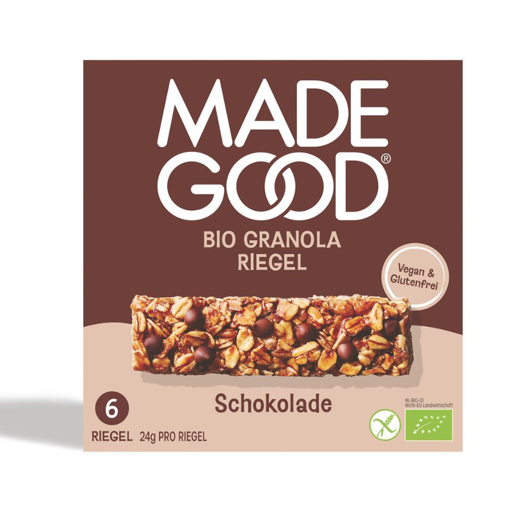 MadeGood Granola Riegel Schokolade