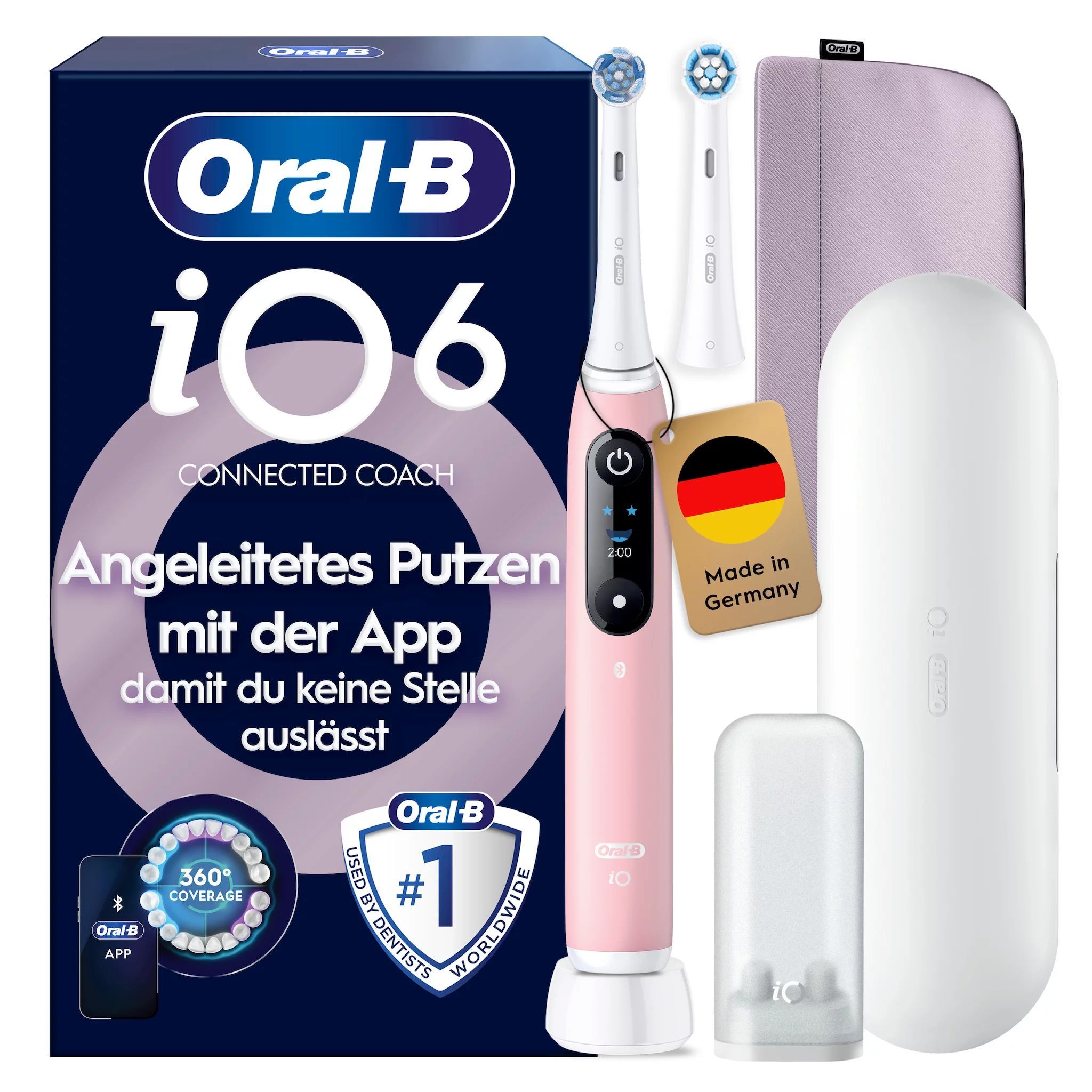 Oral-B iO Series 6, Pink Sand Luxe Edition Elektrische Zahnbürste 1 St