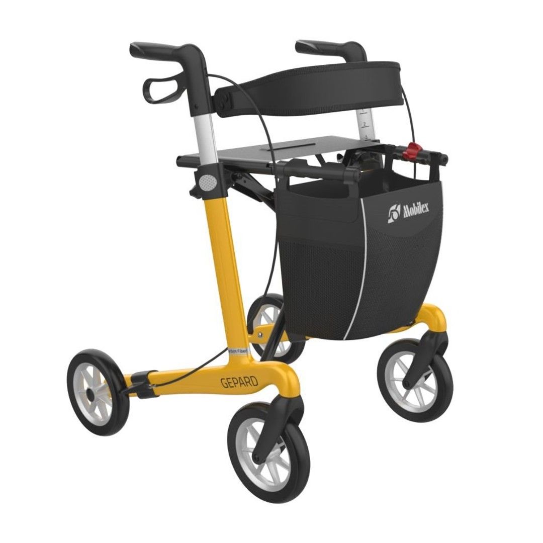 Gepard Carbon Rollator gelb, 5.5kg 1 St