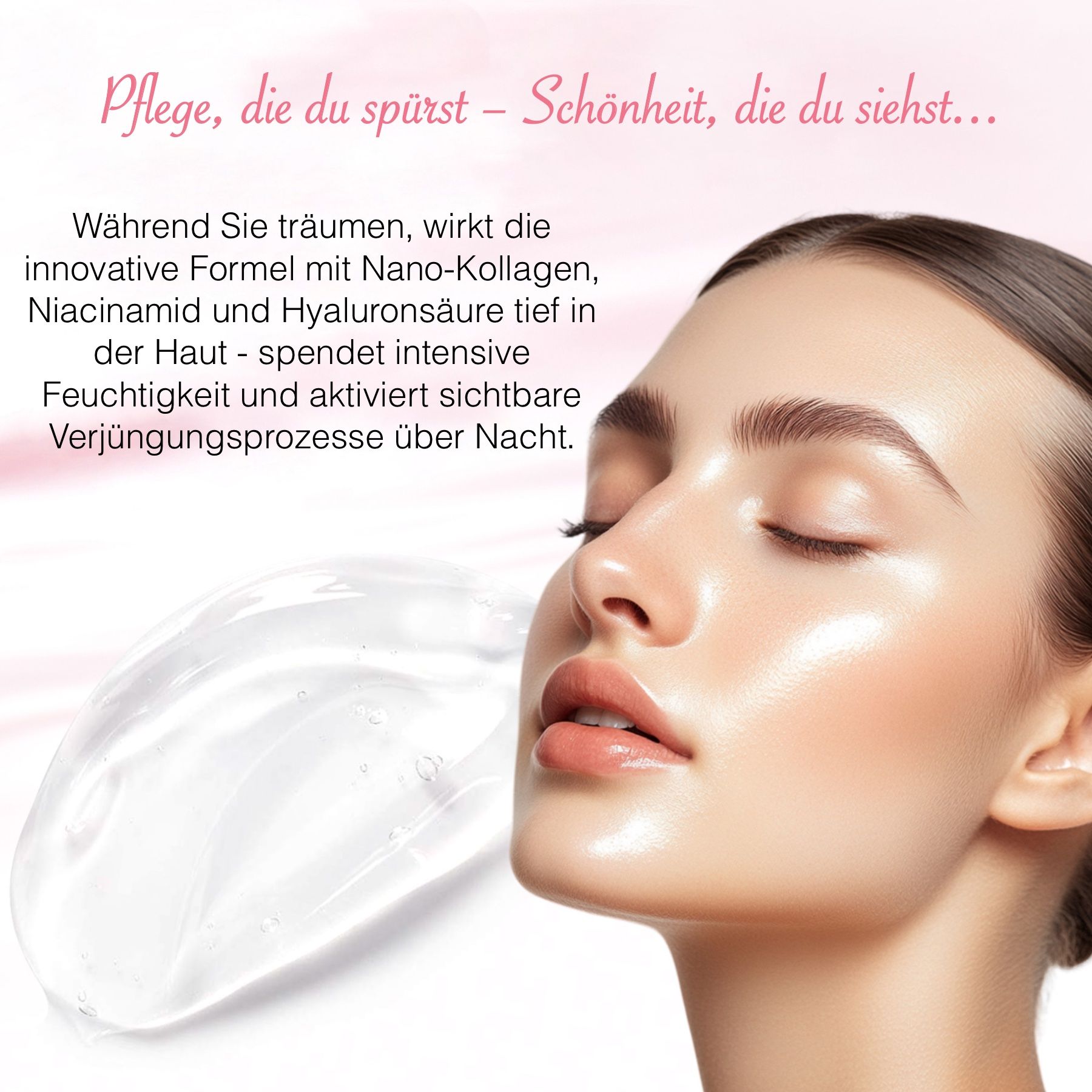 ALIVER Collagen Maske Nachtmaske Night Wrapping Mask Peel off mit Pinsel