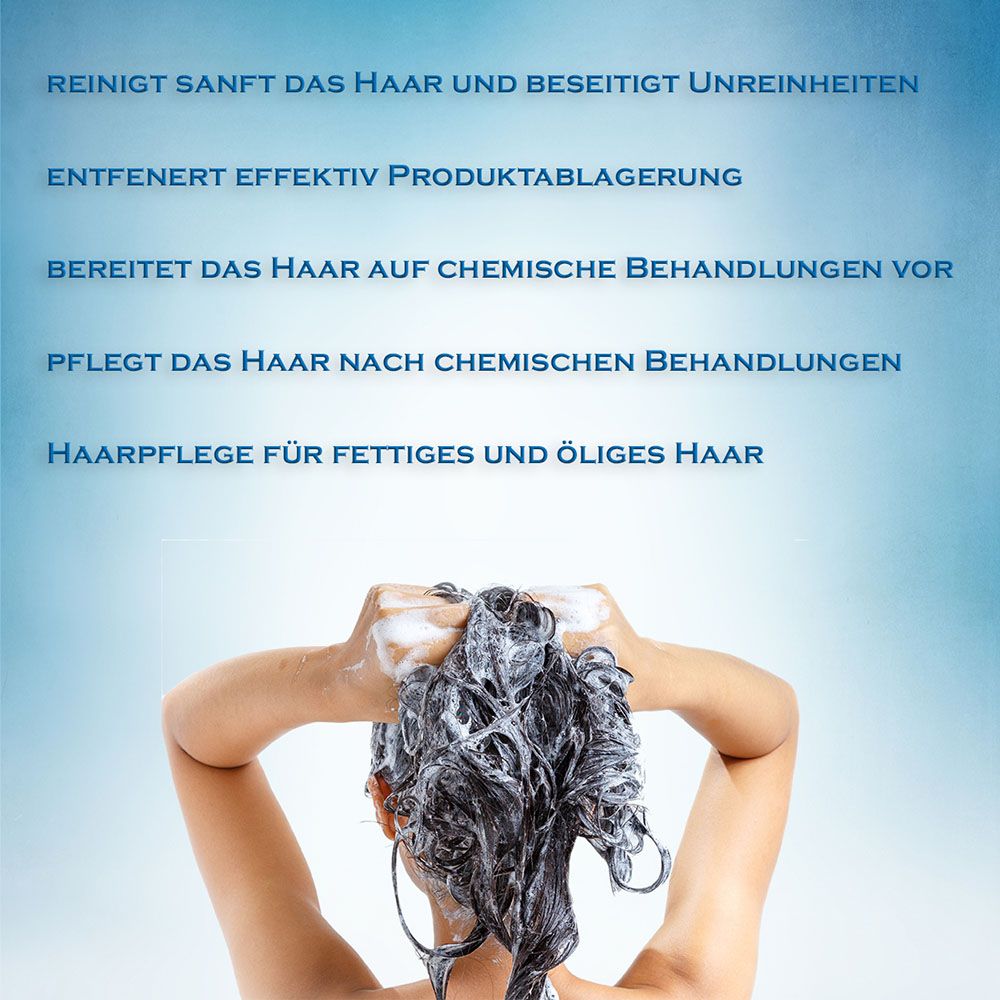 Style & Care Tiefenreinigung Shampoo zur Haarpflege, entfernt Klebereste und Rückstände aus dem Haar