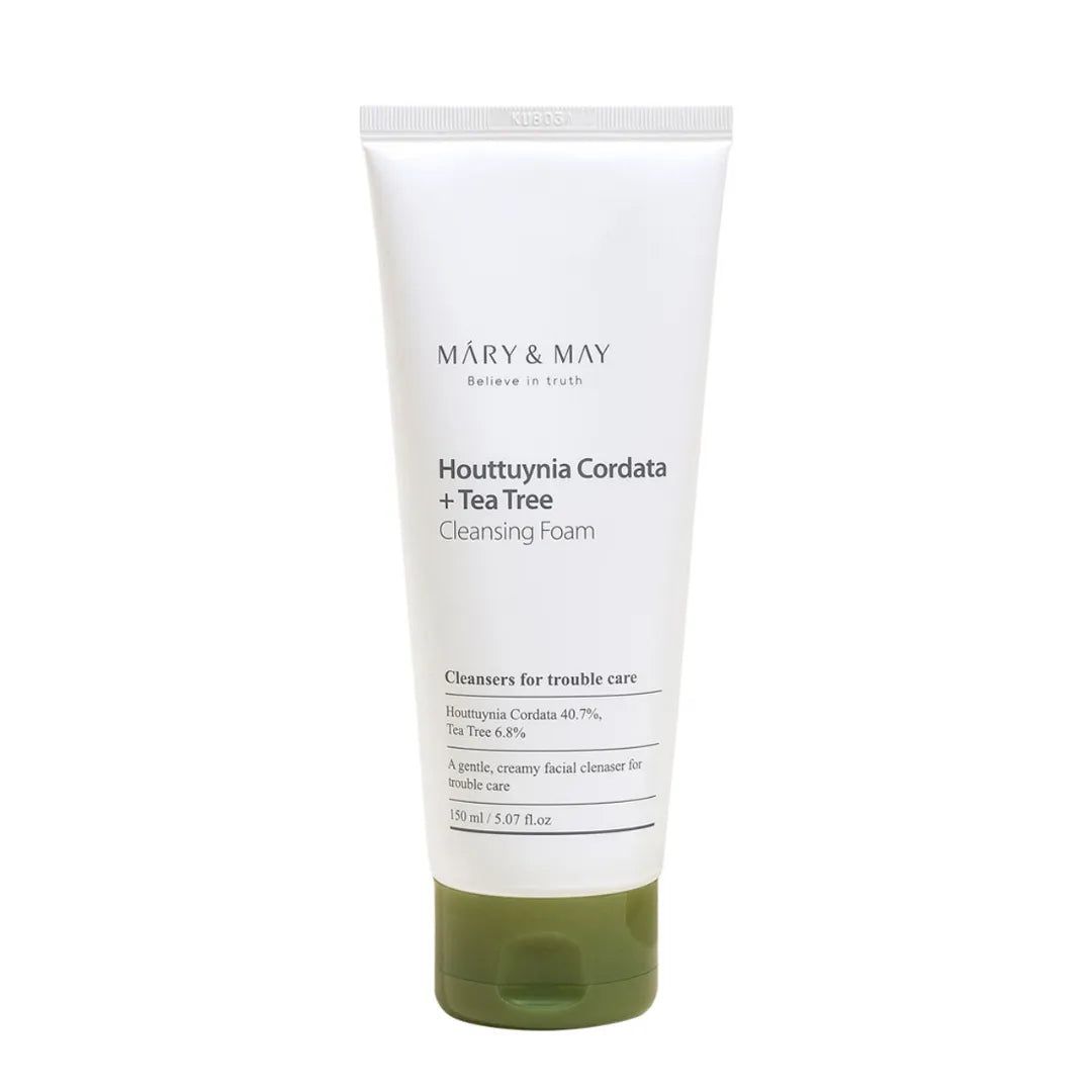 MARY & MAY  Houttuynia Cordata + Tea Tree Cleansing Foam