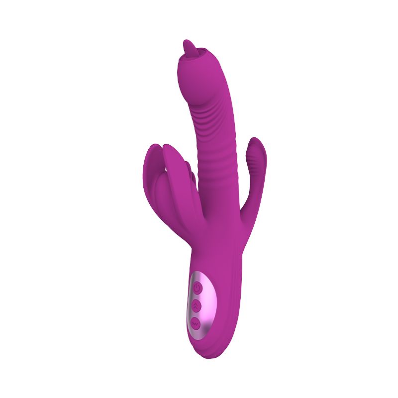Pia - Rabbit Vibrator mit Zunge und Stoßfunktion