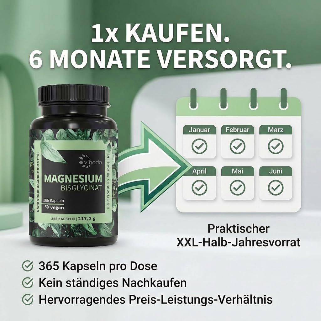 Magnesium Bisglycinat hochdosiert 1000 mg