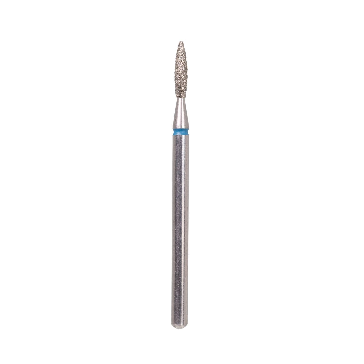LCI Cosmetics - Punta LCI Diamantata a goccia LUNGA Dry Manicure - Media abrasività
