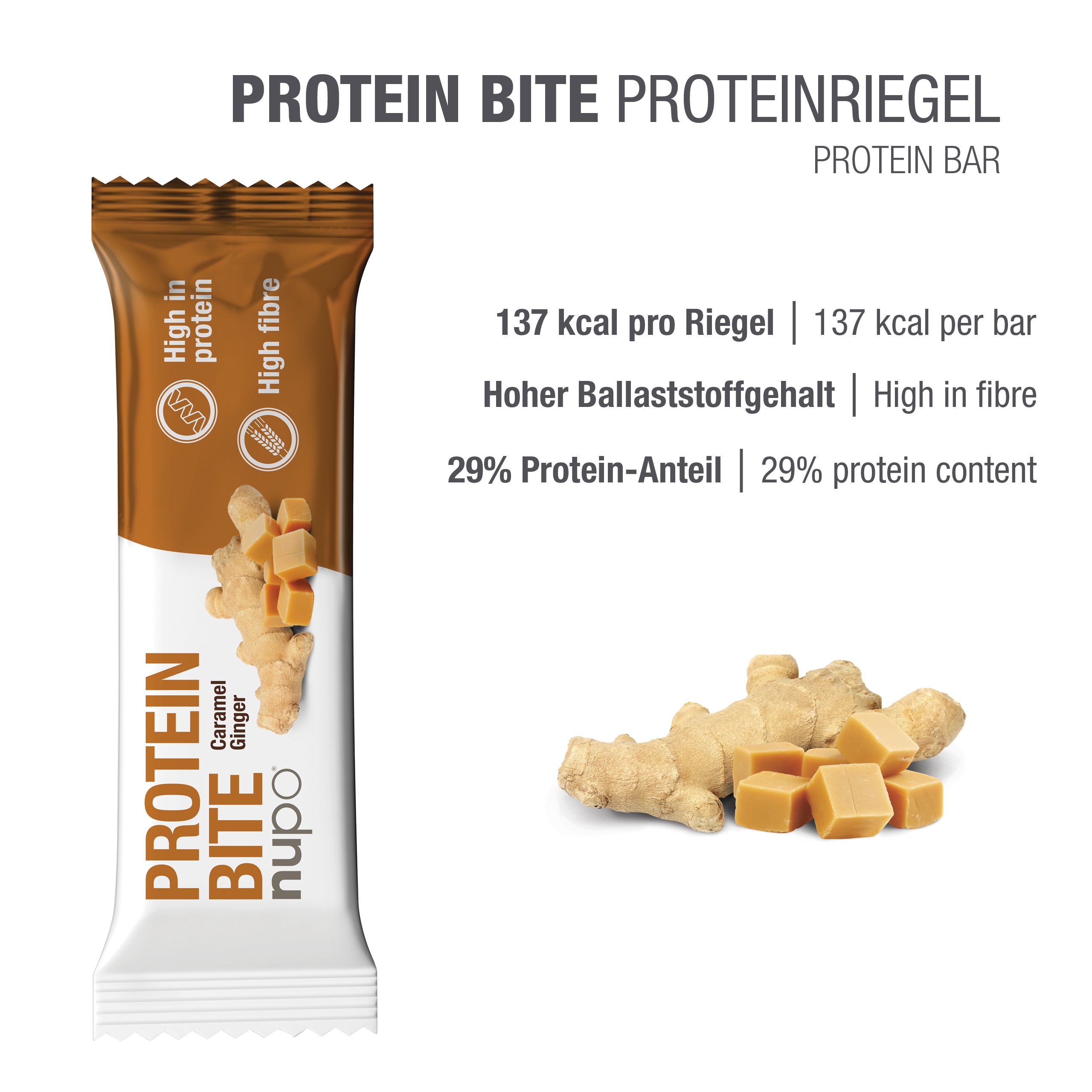 Protein Bite Caramel Ginger