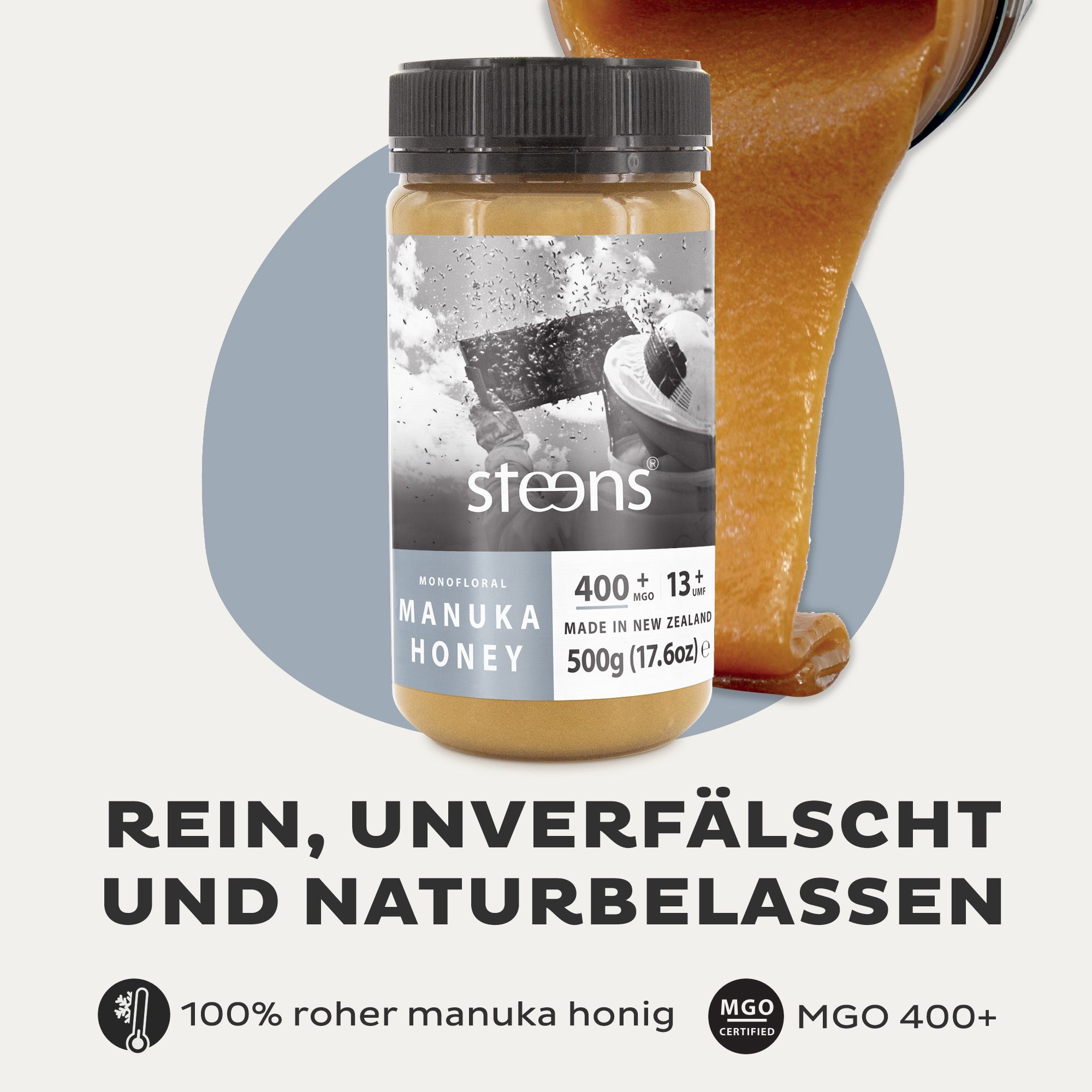 Steens MGO 400+ (UMF 13+) Manuka Honig