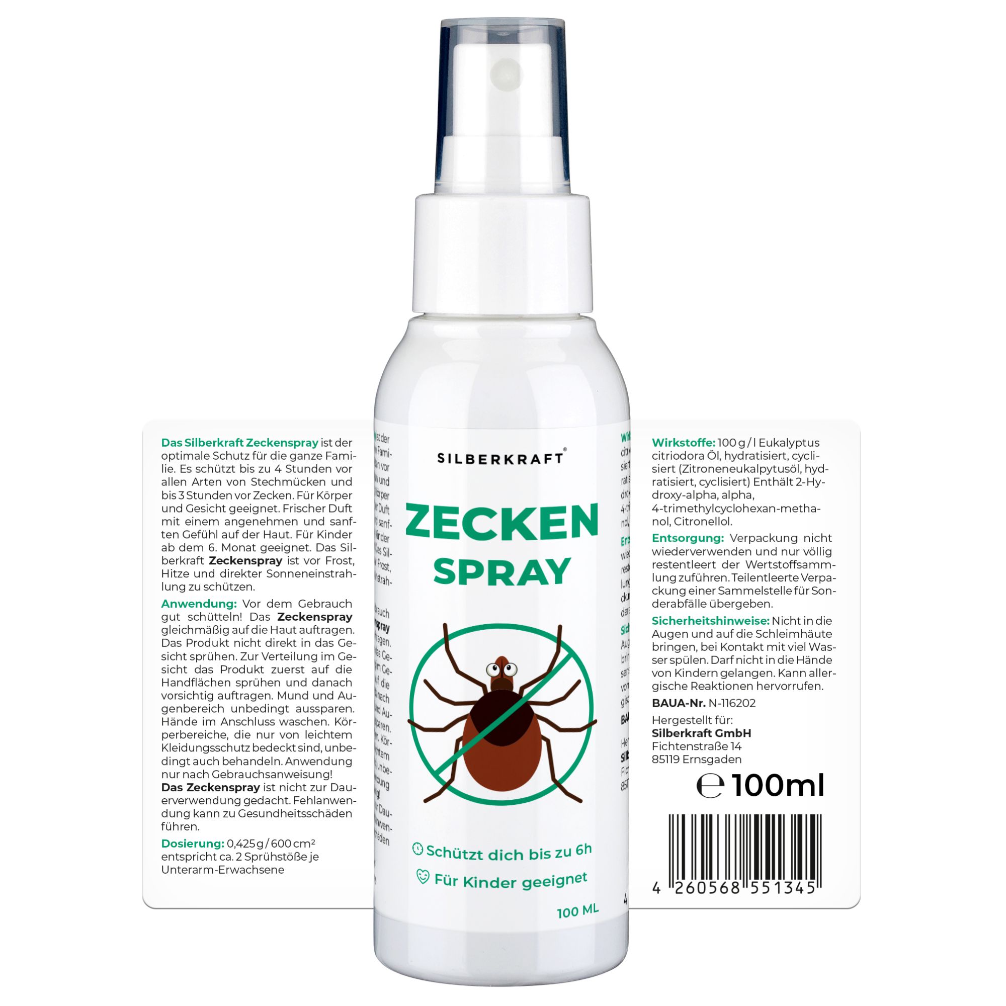 SILBERKRAFT Zeckenspray