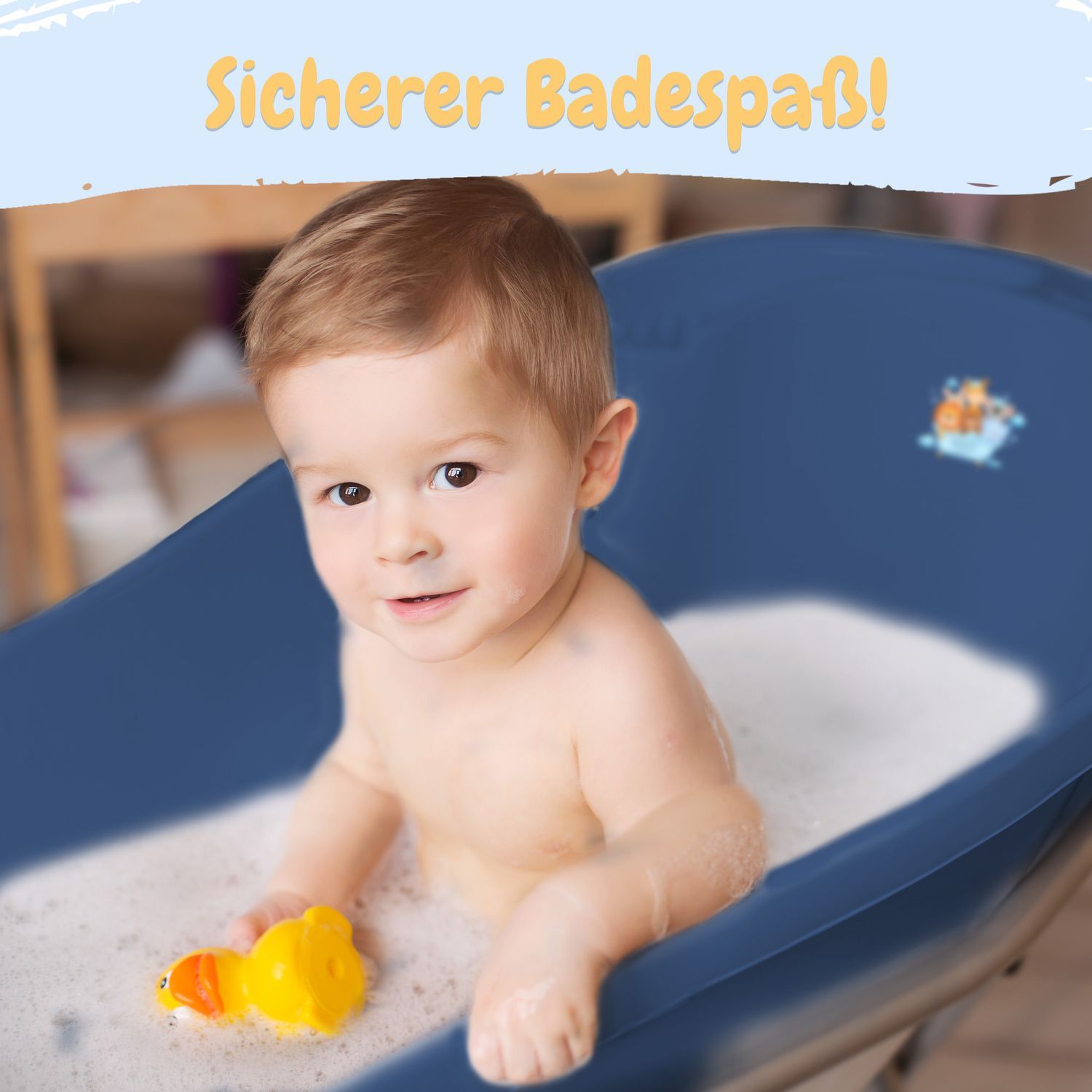 Babykajo Baby Badewanne mit Stöpsel. Baby Wanne 86cm