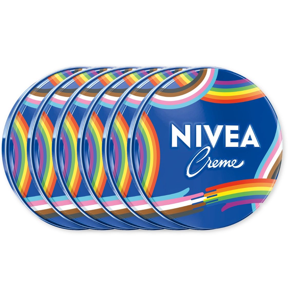 Nivea Creme Regenbogen 6x75 ml