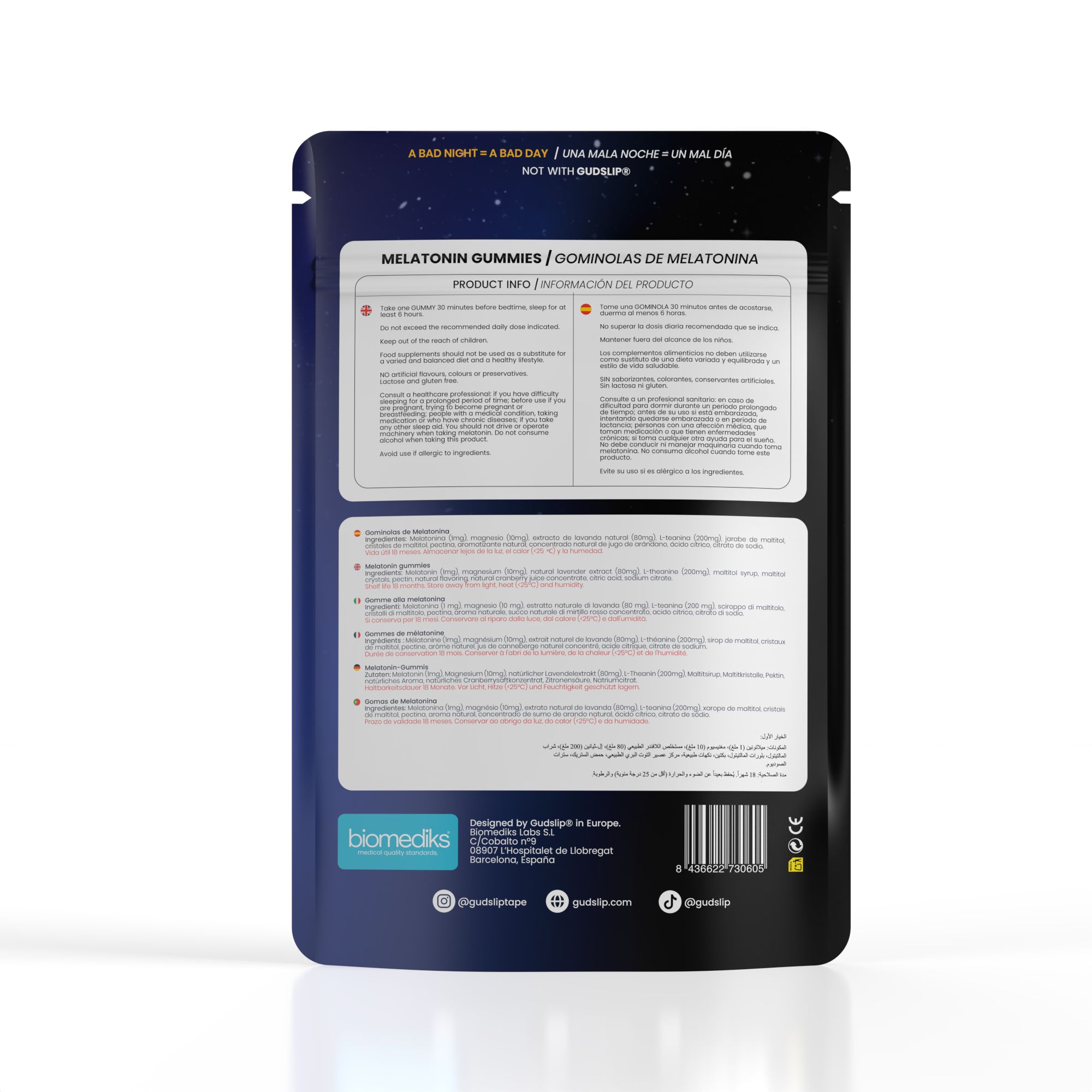 gudslip® Melatonin gummies Monatspackung