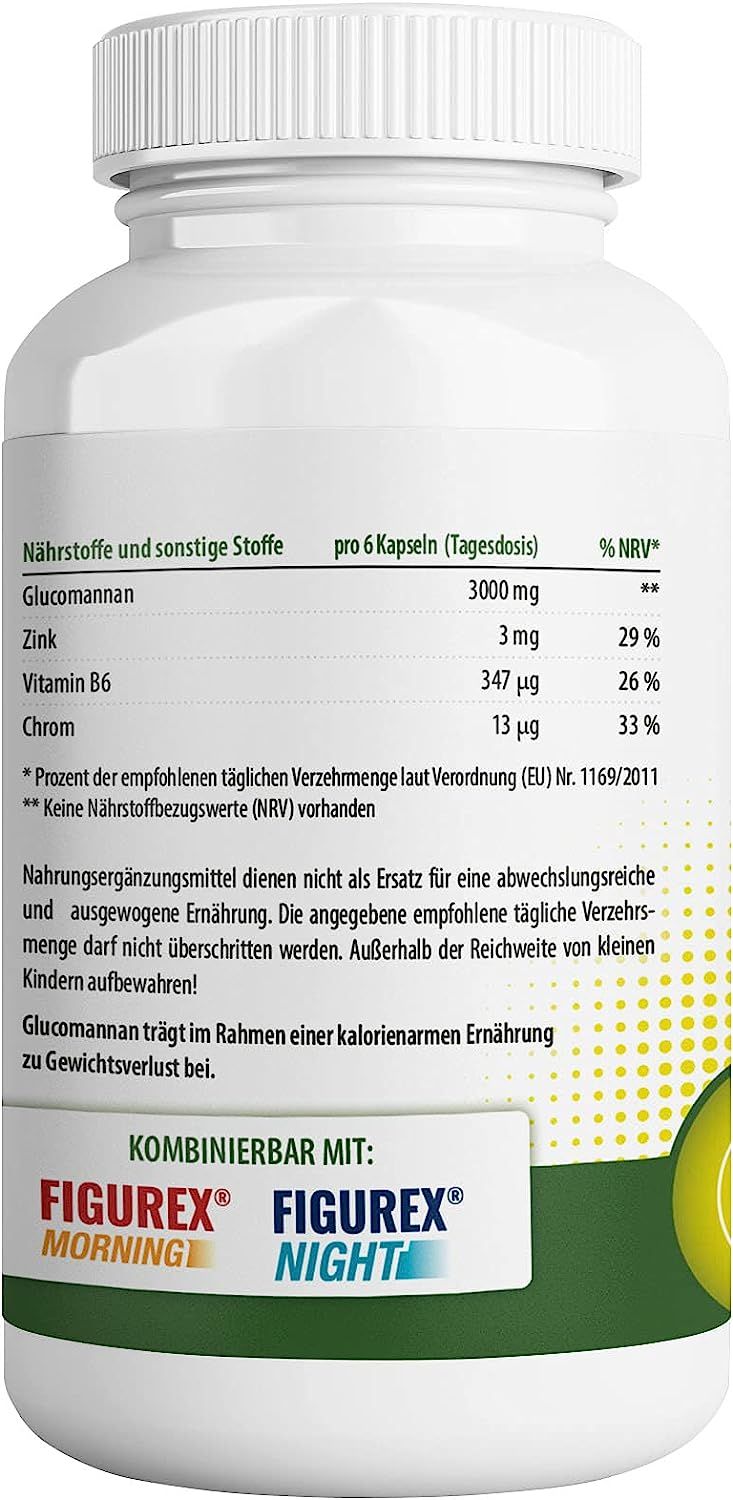 FIGUREX Day Kapseln - Normaler Stoffwechsel mit Vitamin B6, Abnehmen mit Glucomannan