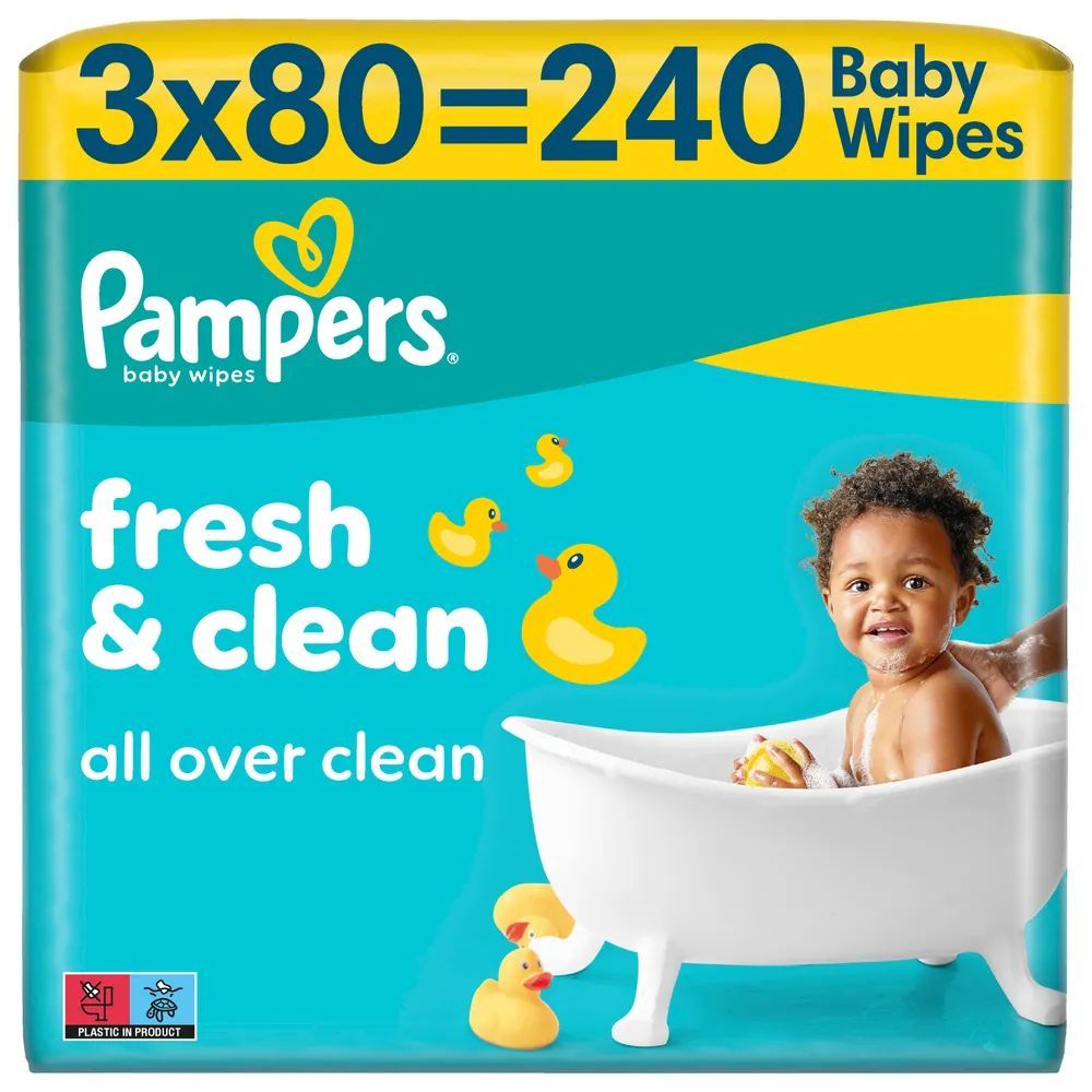 Pampers Feuchte Tücher Fresh Clean Feuchttücher 240 St