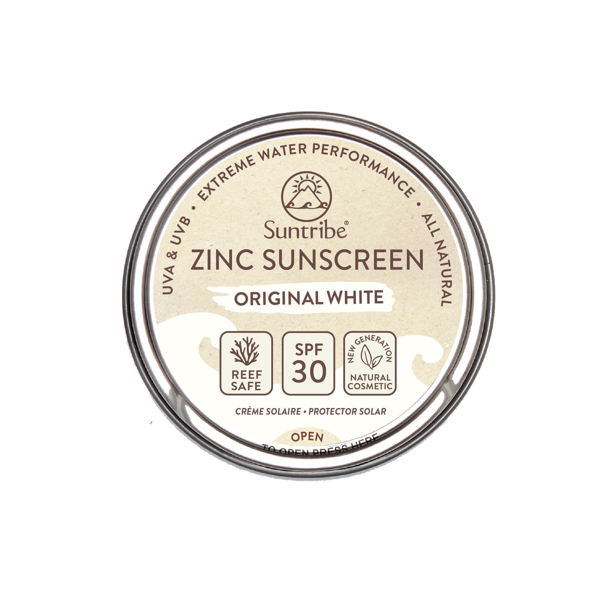 Suntribe Bio Zink Sonnencreme LSF 30 Weiß 45 g