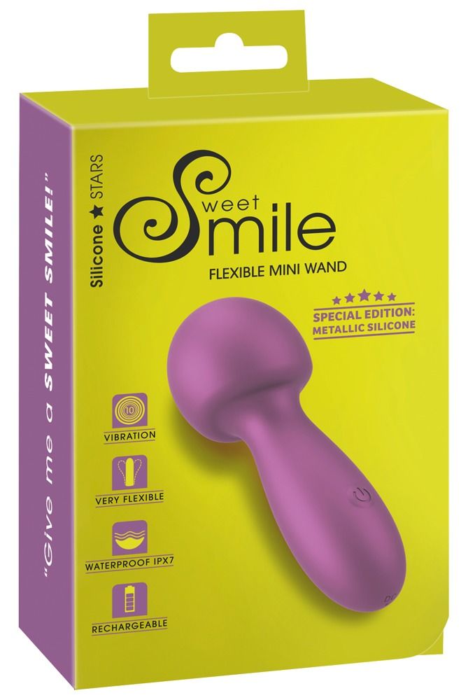 Sweet Smile - Mini-Massagestab im schimmernden Glossy-Look 1 St