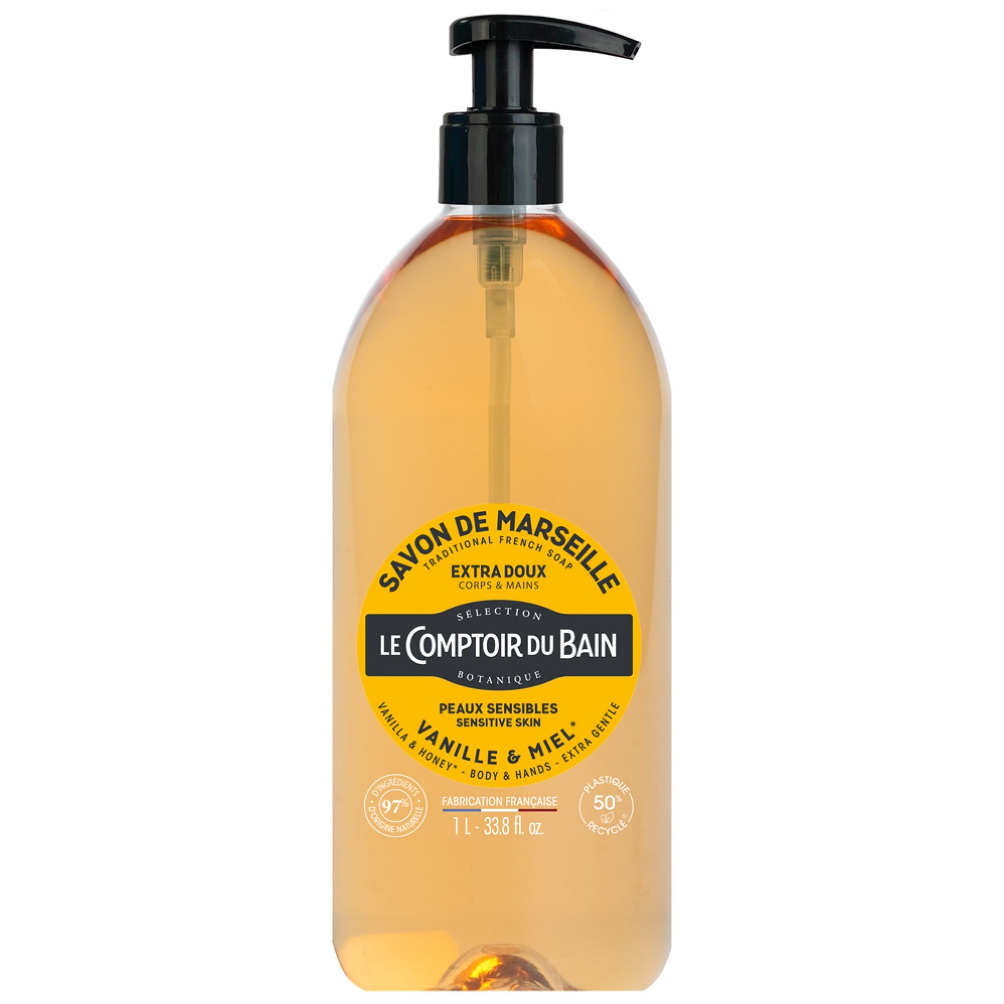 Le Comptoir du Bain Traditionelle Marseille Seife Vanille Honig 24x8,5x8,5 cm