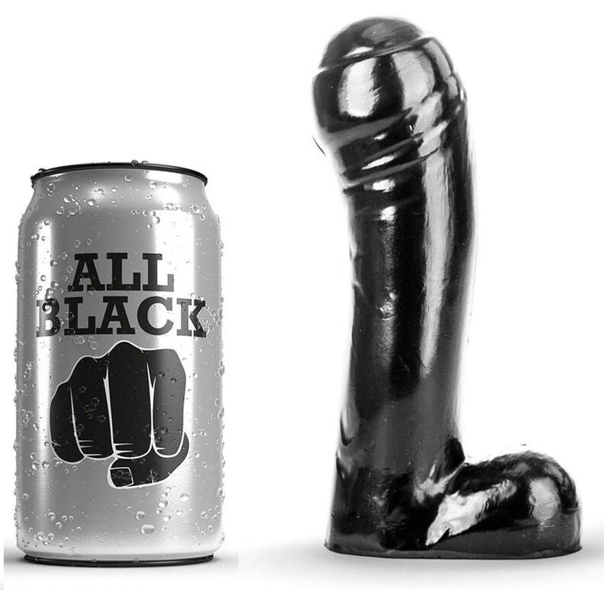XXL Dildo mit Hoden | Ein multifunktionales Spielzeug | All Black