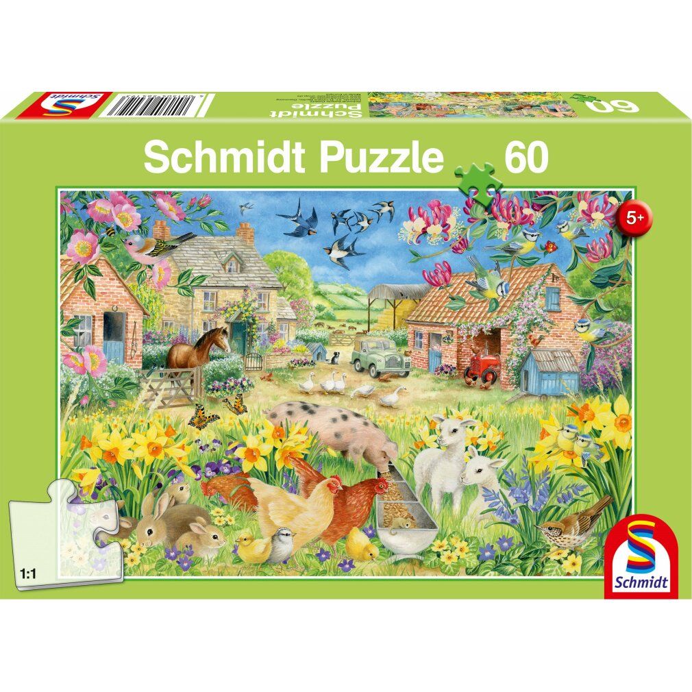 schmidt Puzzle My Little Farm 60 Teile
